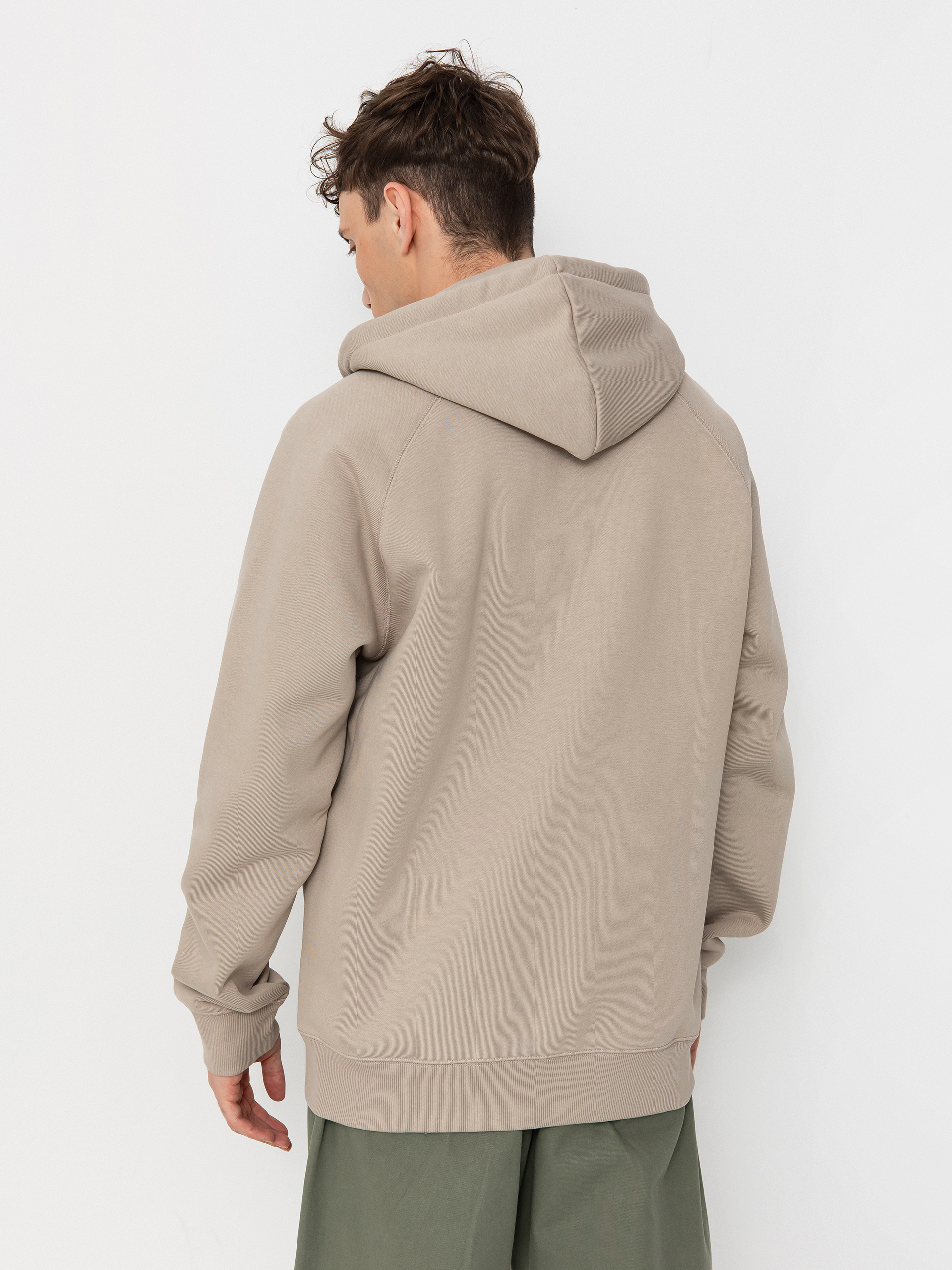 Mikina s kapucňou Carhartt WIP Chase ZHD (dusky beige/gold)