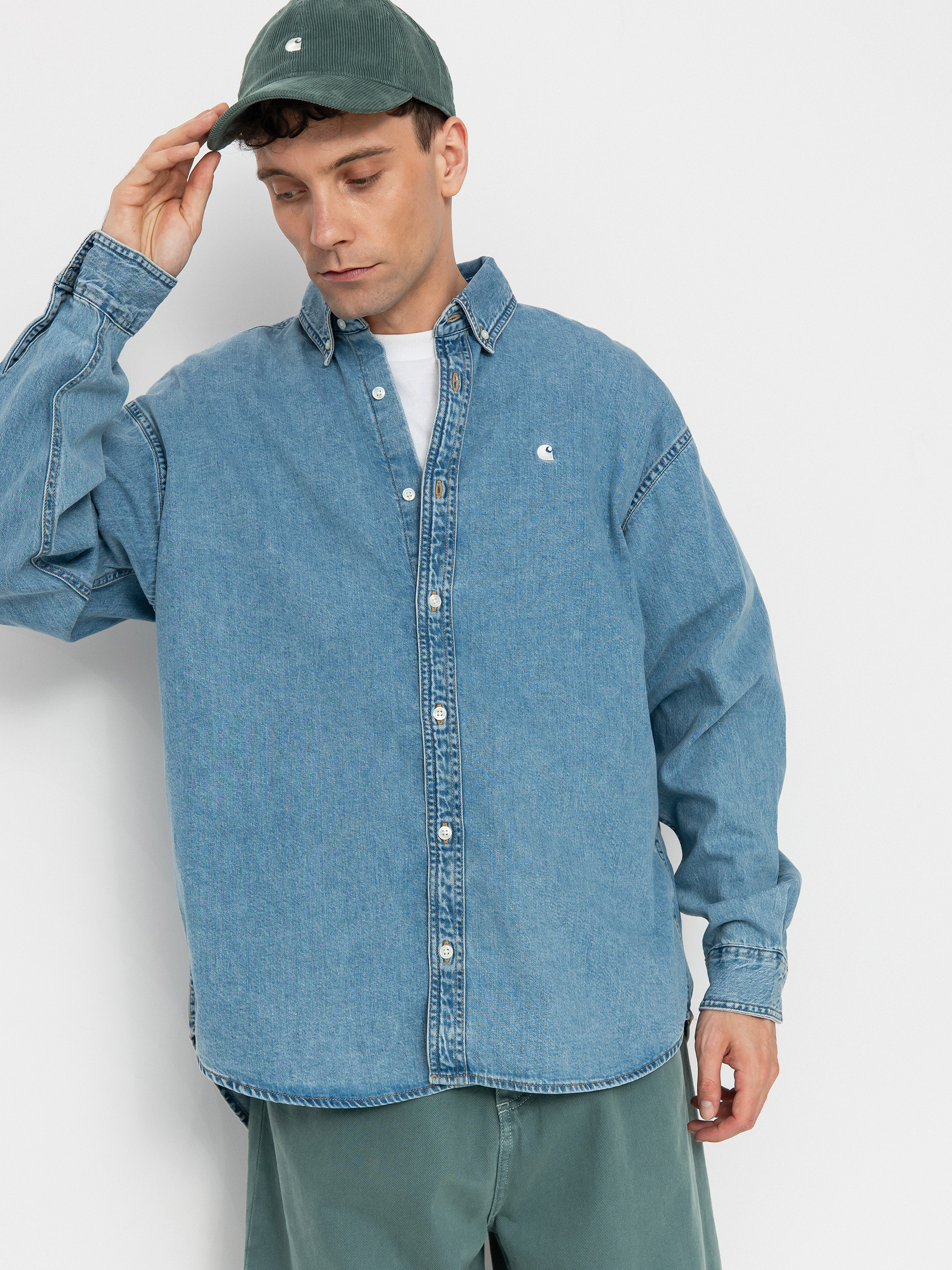 Košeľa Carhartt WIP Lucas (blue)