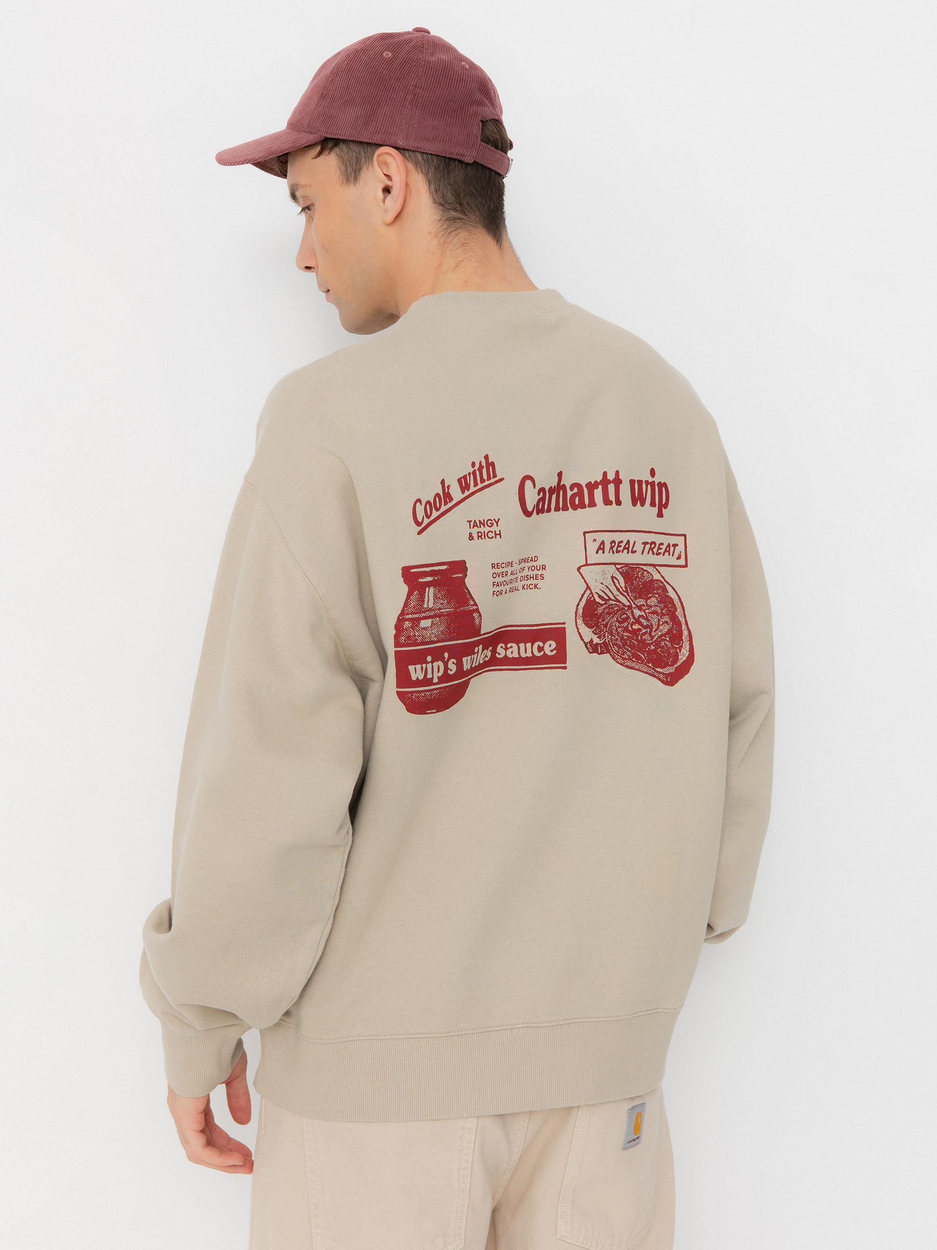 Mikina Carhartt WIP Catalogue (fleur de sel/desire)
