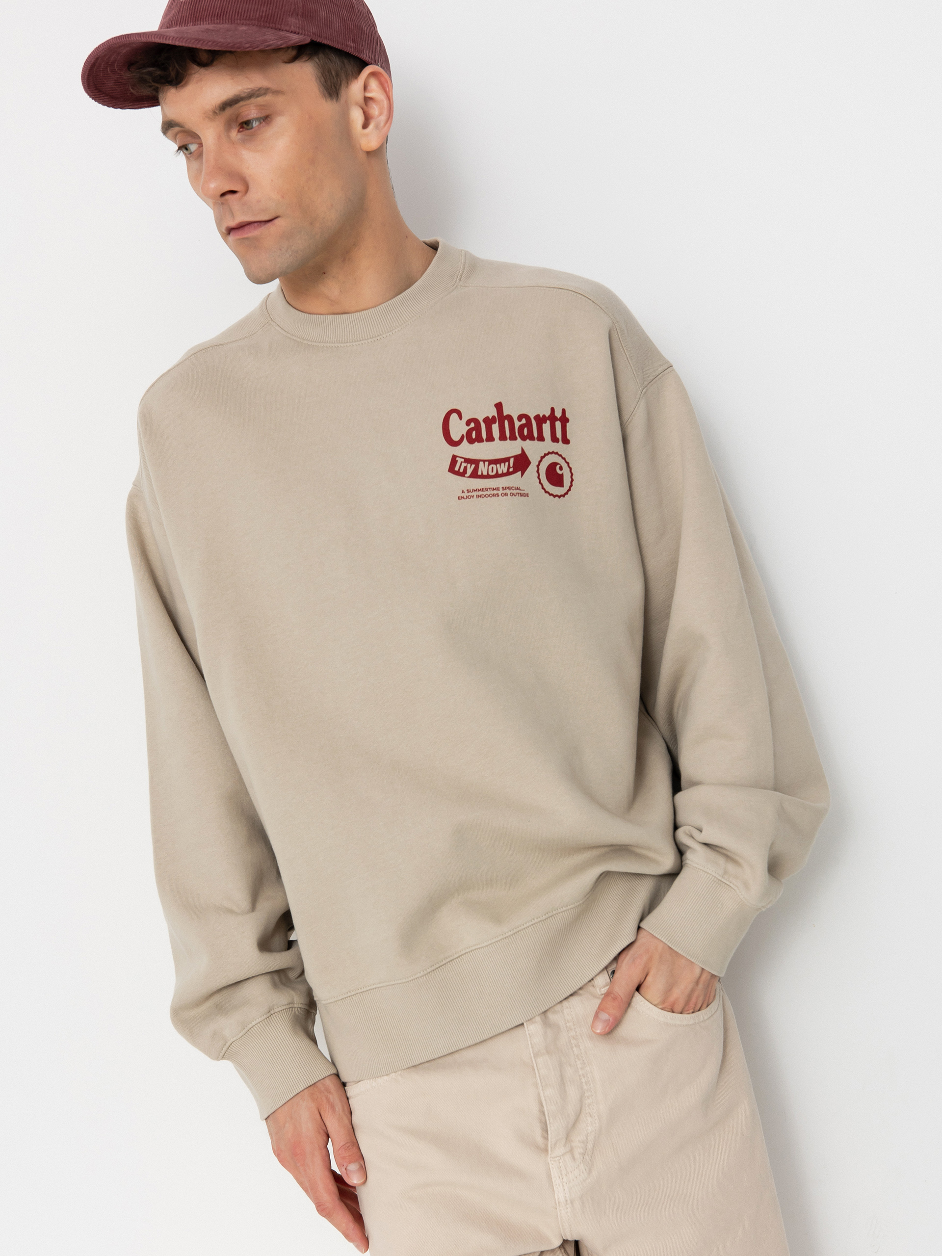 Mikina Carhartt WIP Catalogue (fleur de sel/desire)