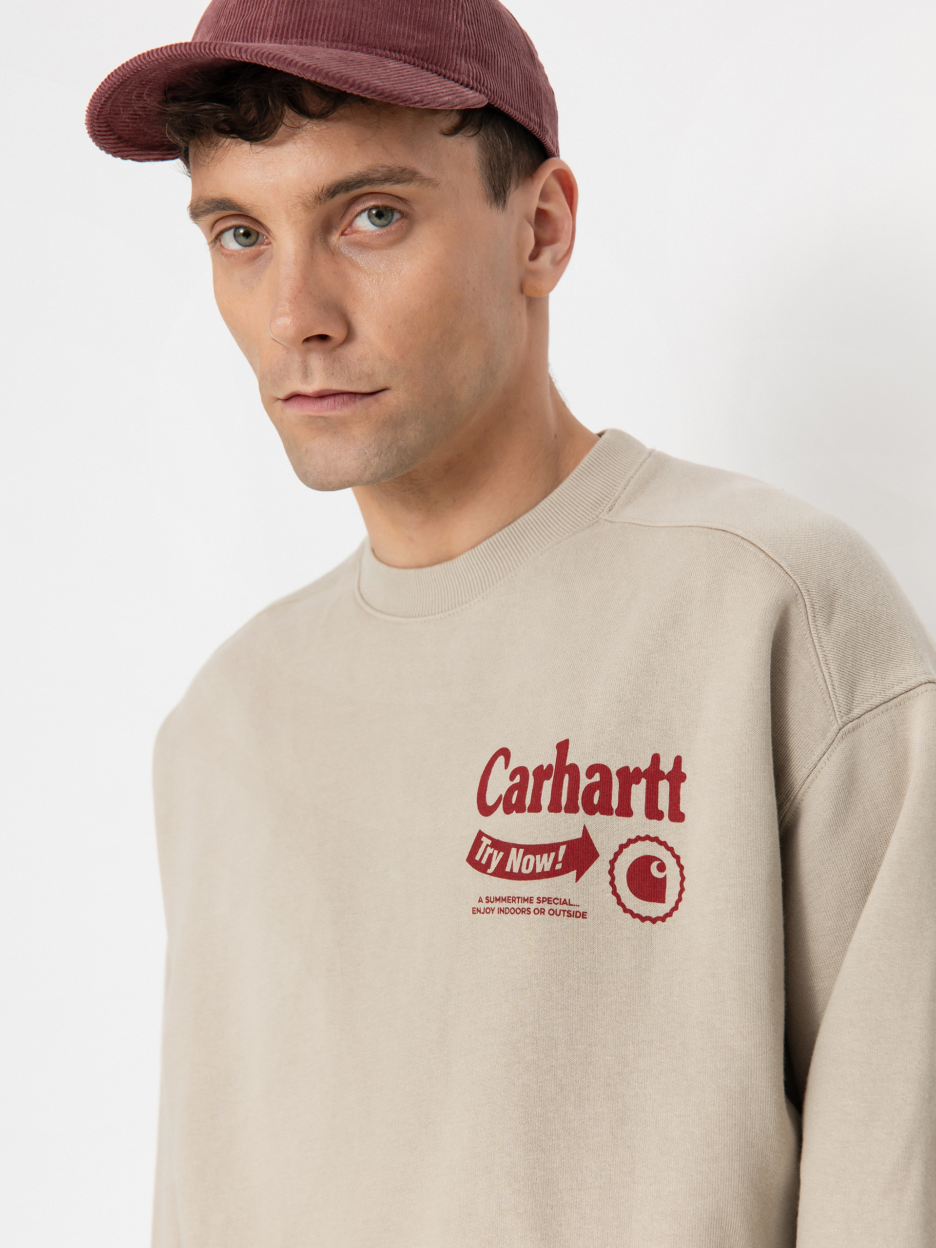 Mikina Carhartt WIP Catalogue (fleur de sel/desire)