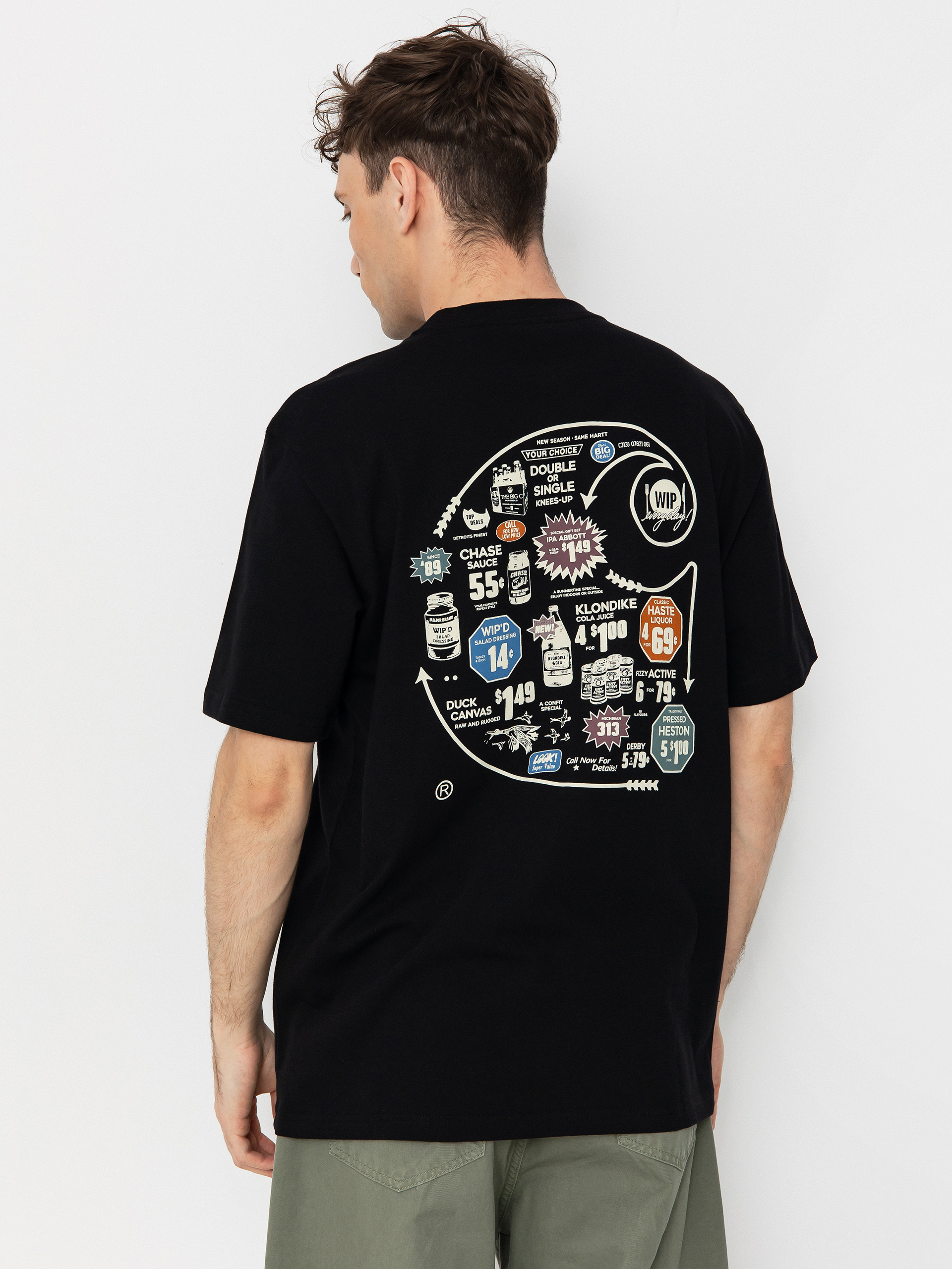 Tričko Carhartt WIP Catalogue C Logo (black)