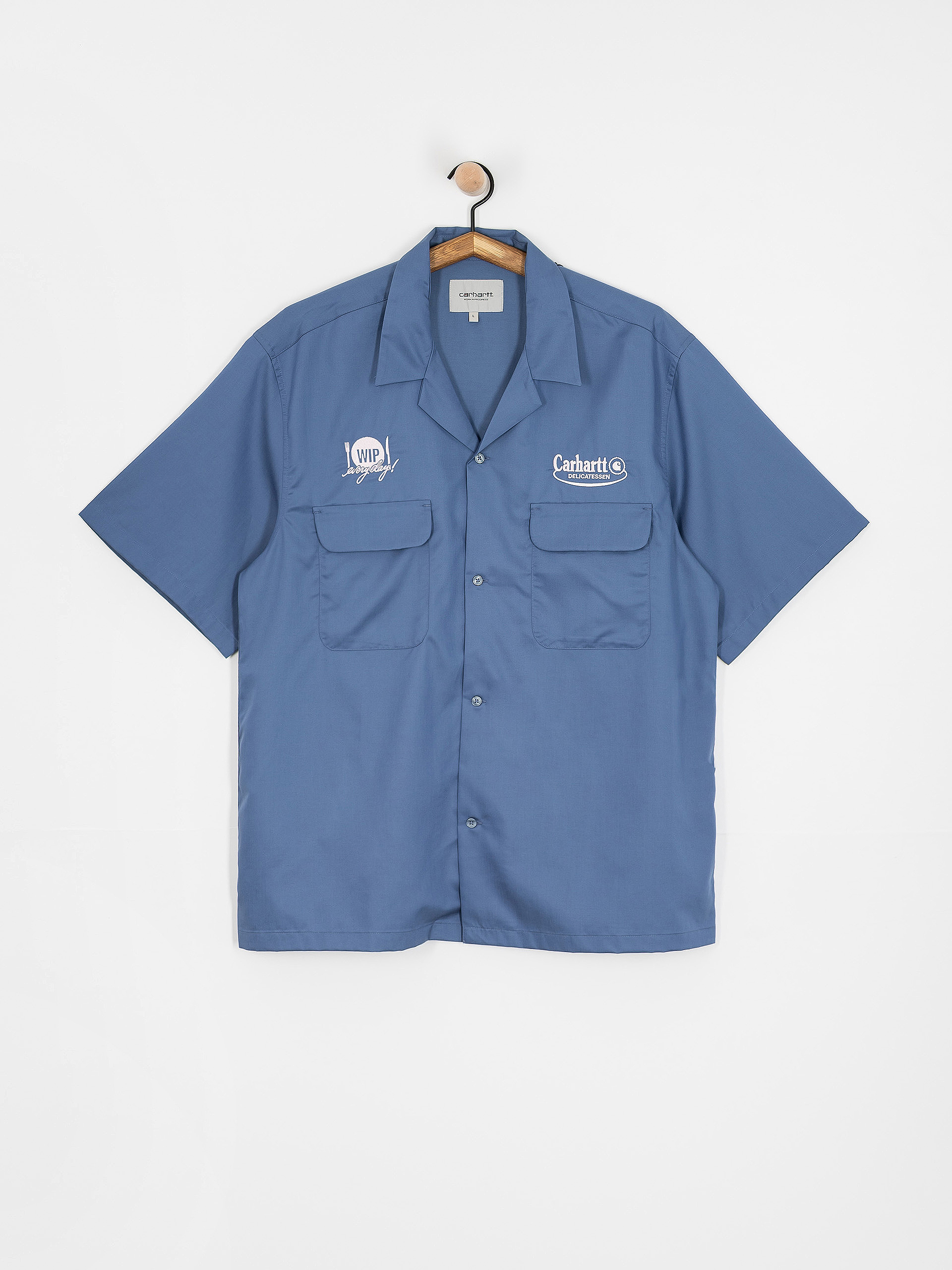 Košeľa Carhartt WIP Deli (blue iris/air pink)