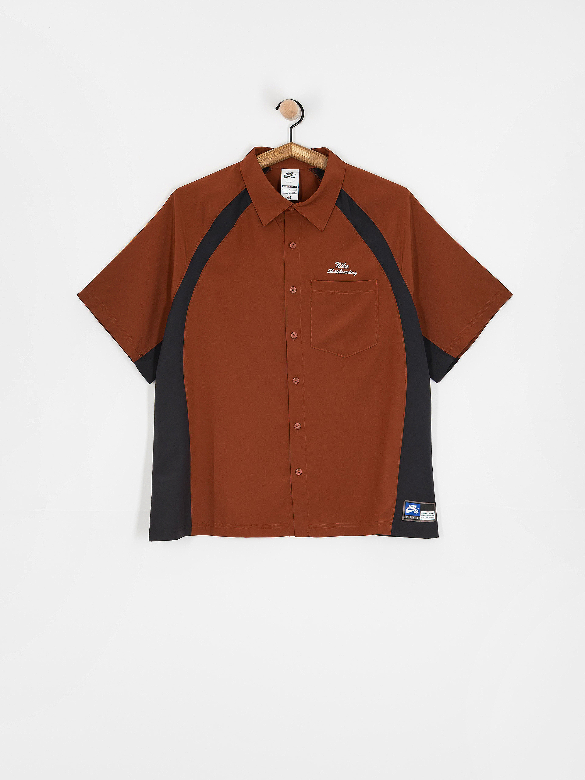 Košeľa Nike SB Dri Fit Bowler2 Woven (cinnamon/black/white)
