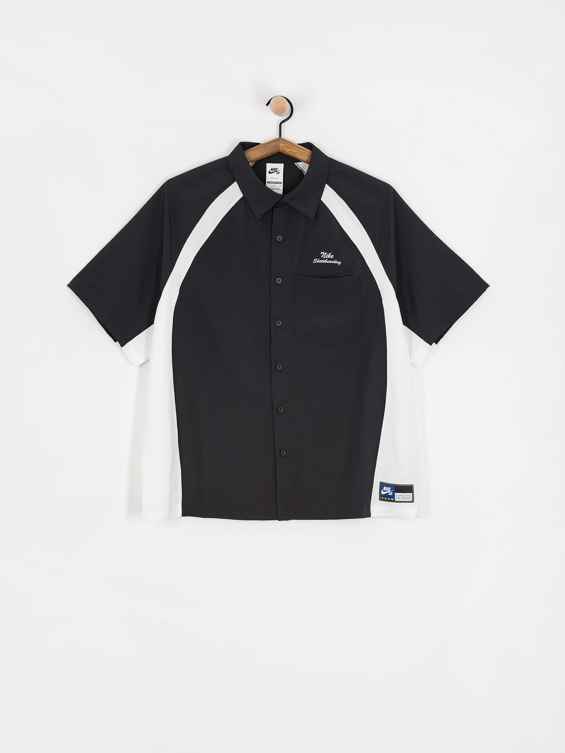 Košeľa Nike SB Dri Fit Bowler2 Woven (black/white/white)