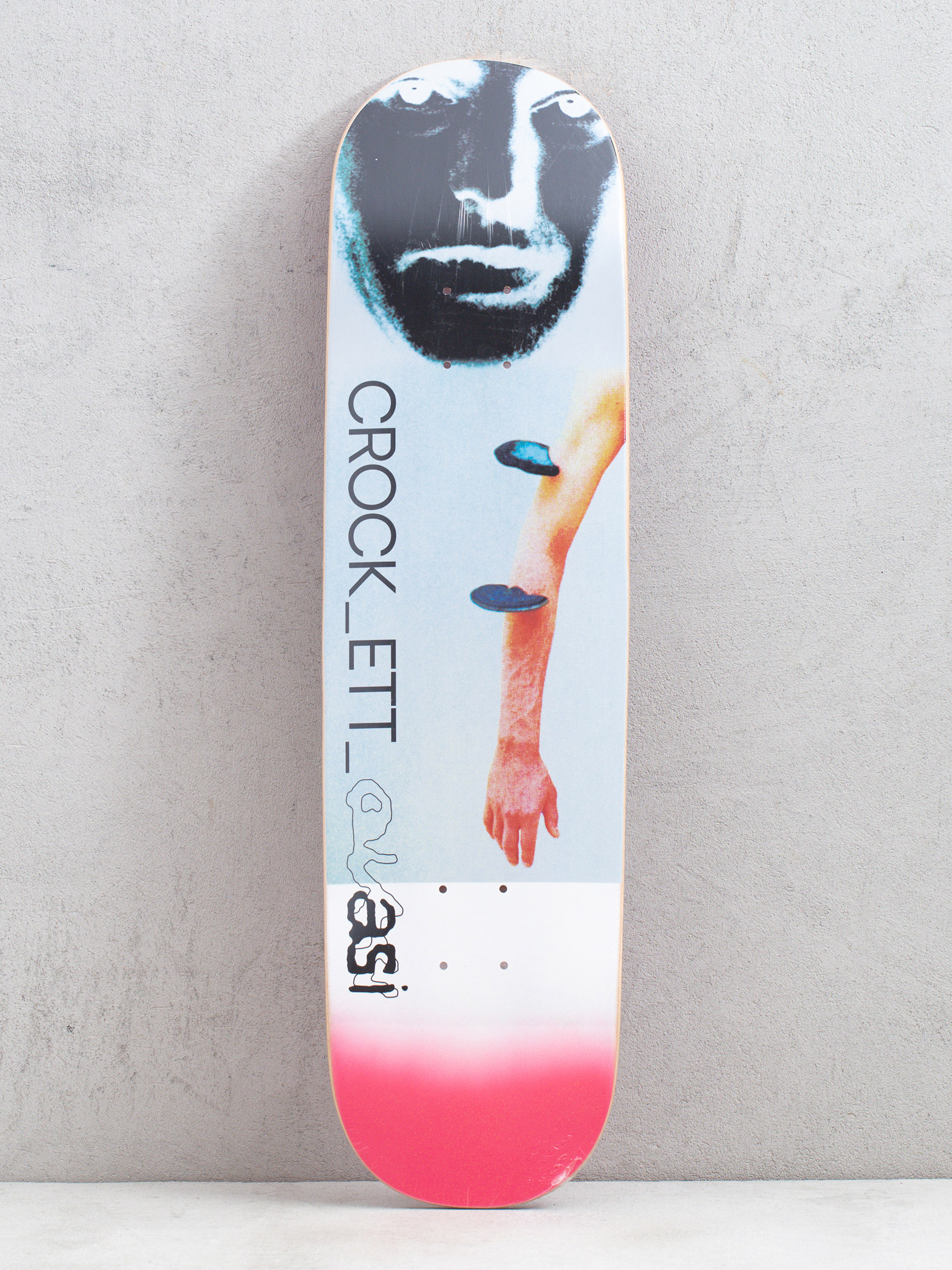 Doska Quasi Skateboards Crockett Bio (white/pink)