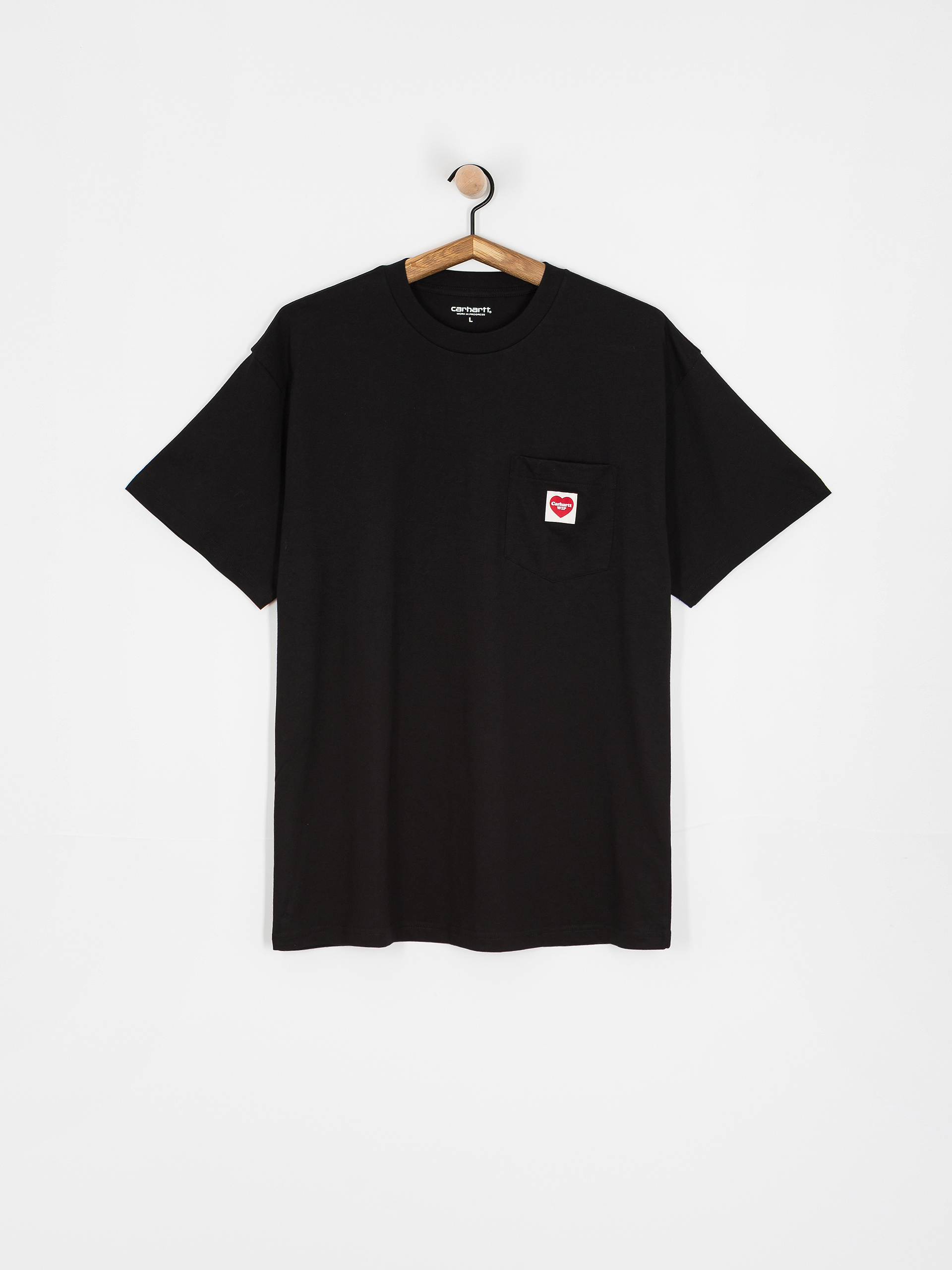 Tričko Carhartt WIP Pocket Heart (black/red)
