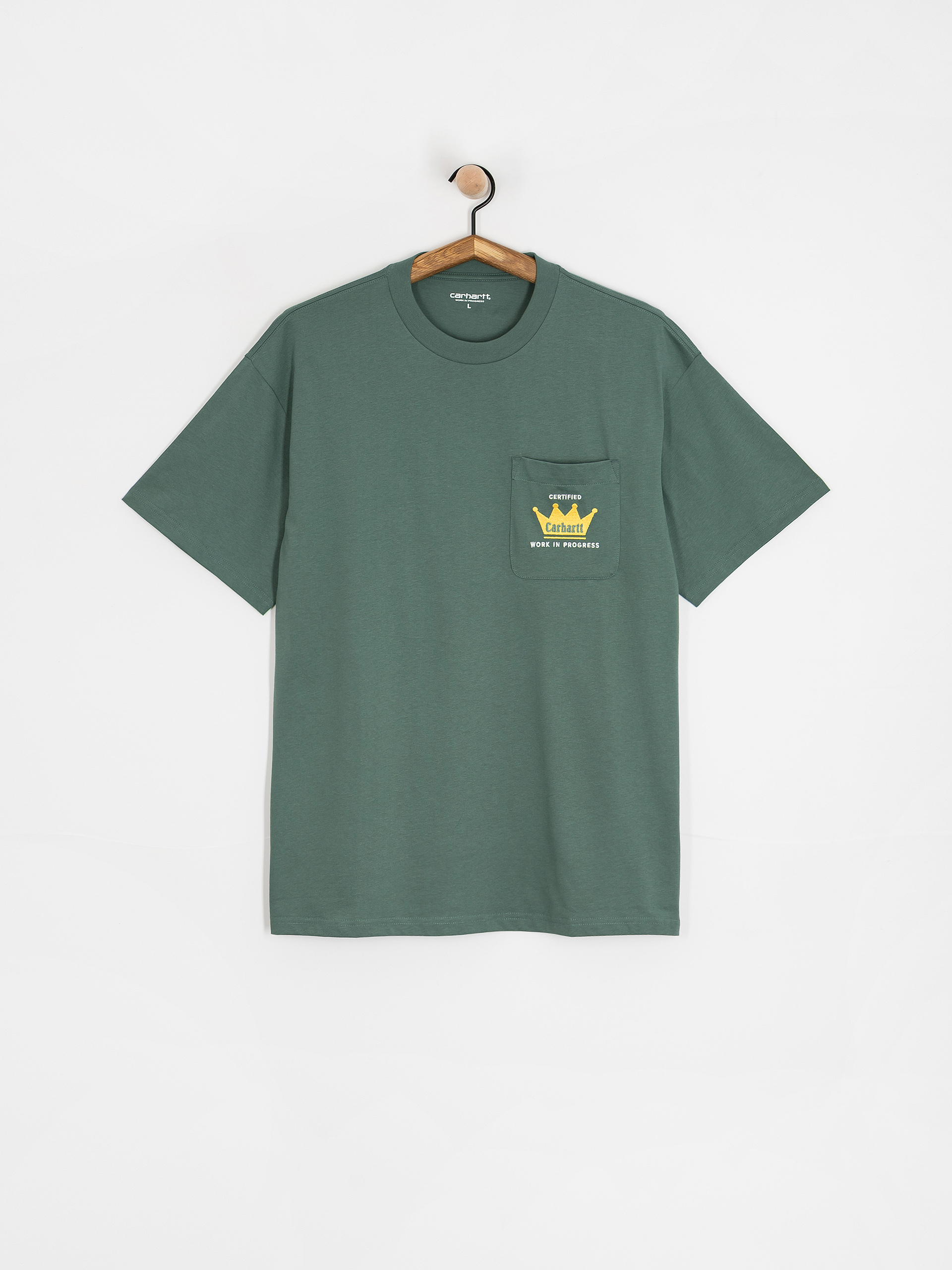 Tričko Carhartt WIP Crown Pocket (silver pine)