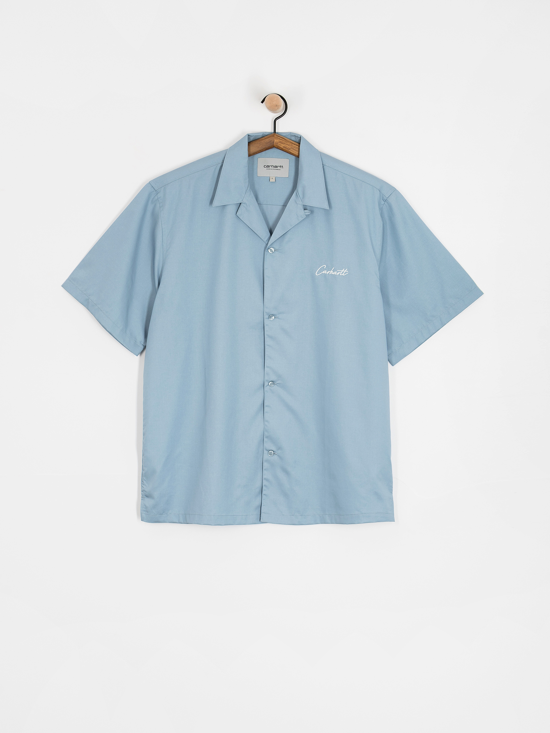Košeľa Carhartt WIP Delray (frosted blue/white)
