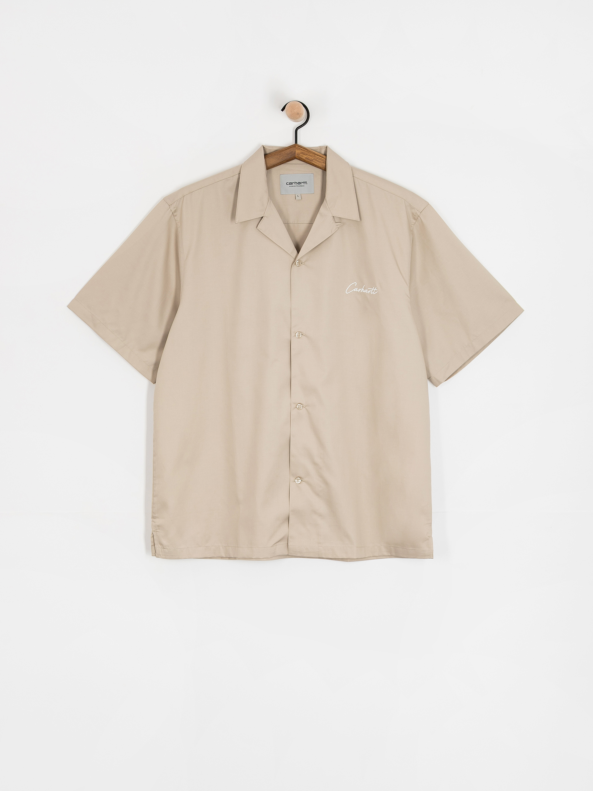 Košeľa Carhartt WIP Delray (fleur de sel/white)