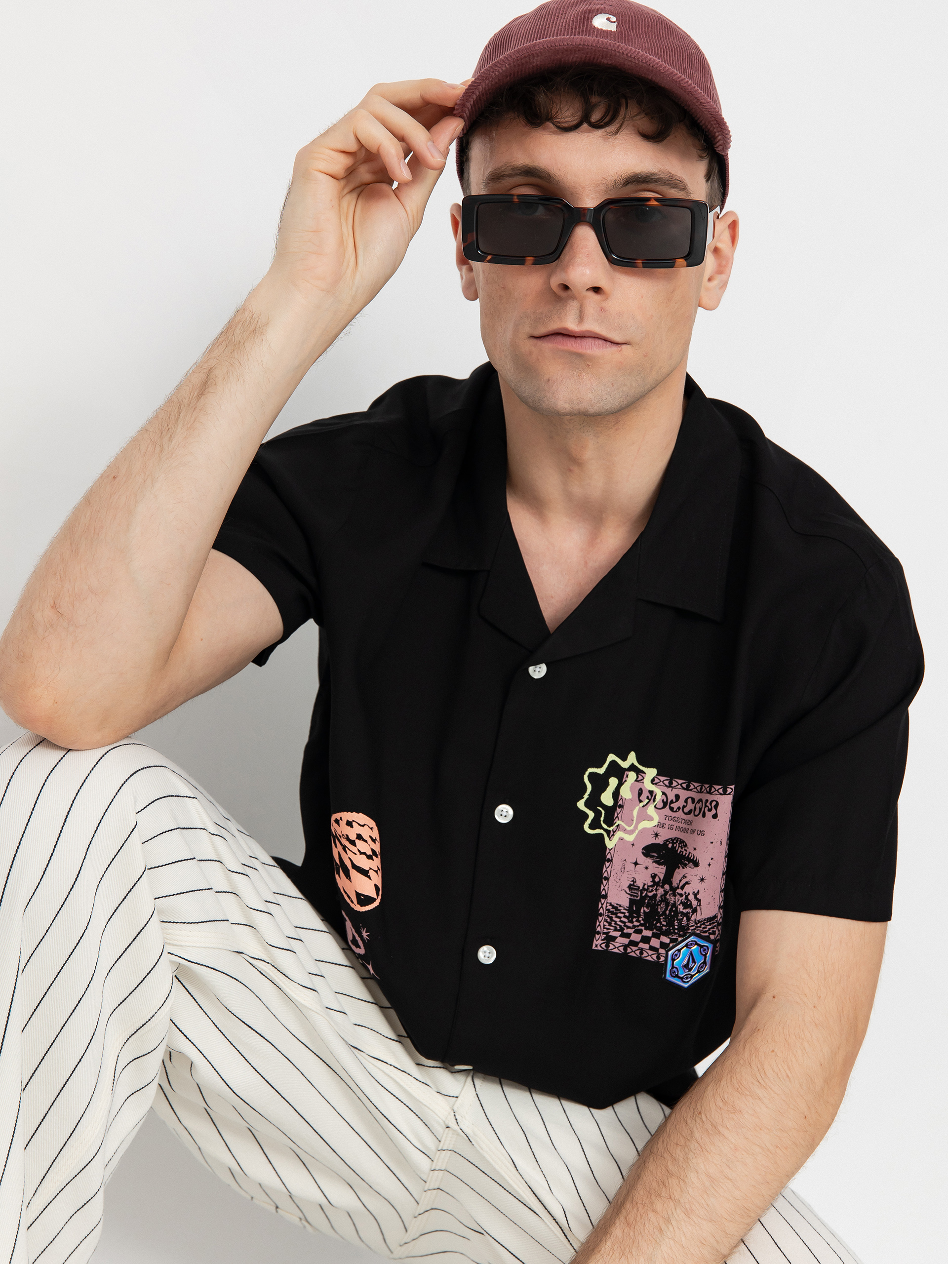 Košeľa Volcom Fa F Rygalski (black)