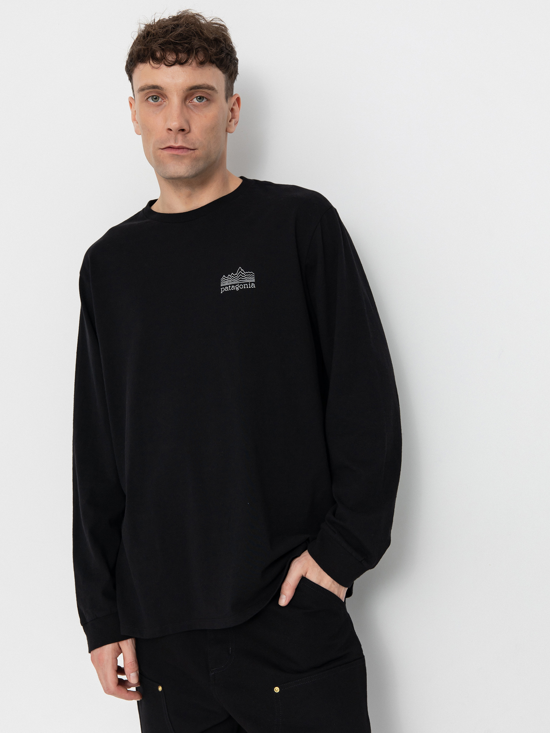 Triko Patagonia Strataspire Responsibili (black)