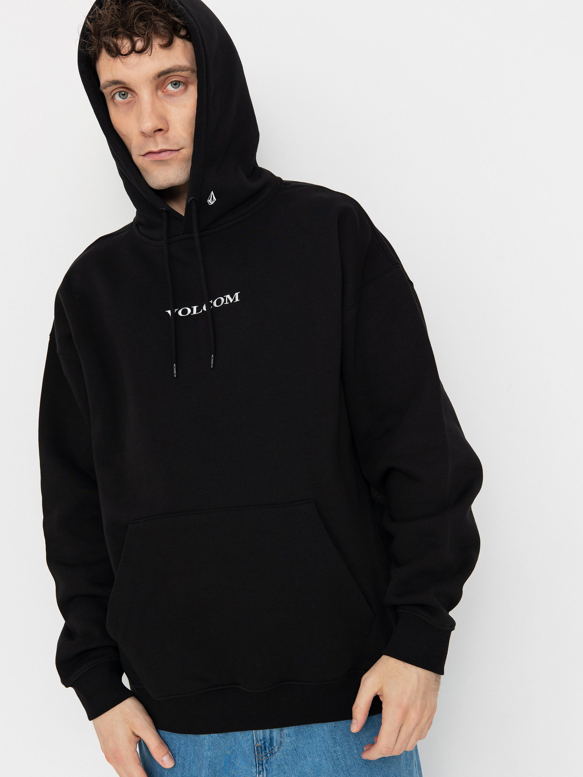 Mikina s kapucňou Volcom Volcom Stone HD (black)