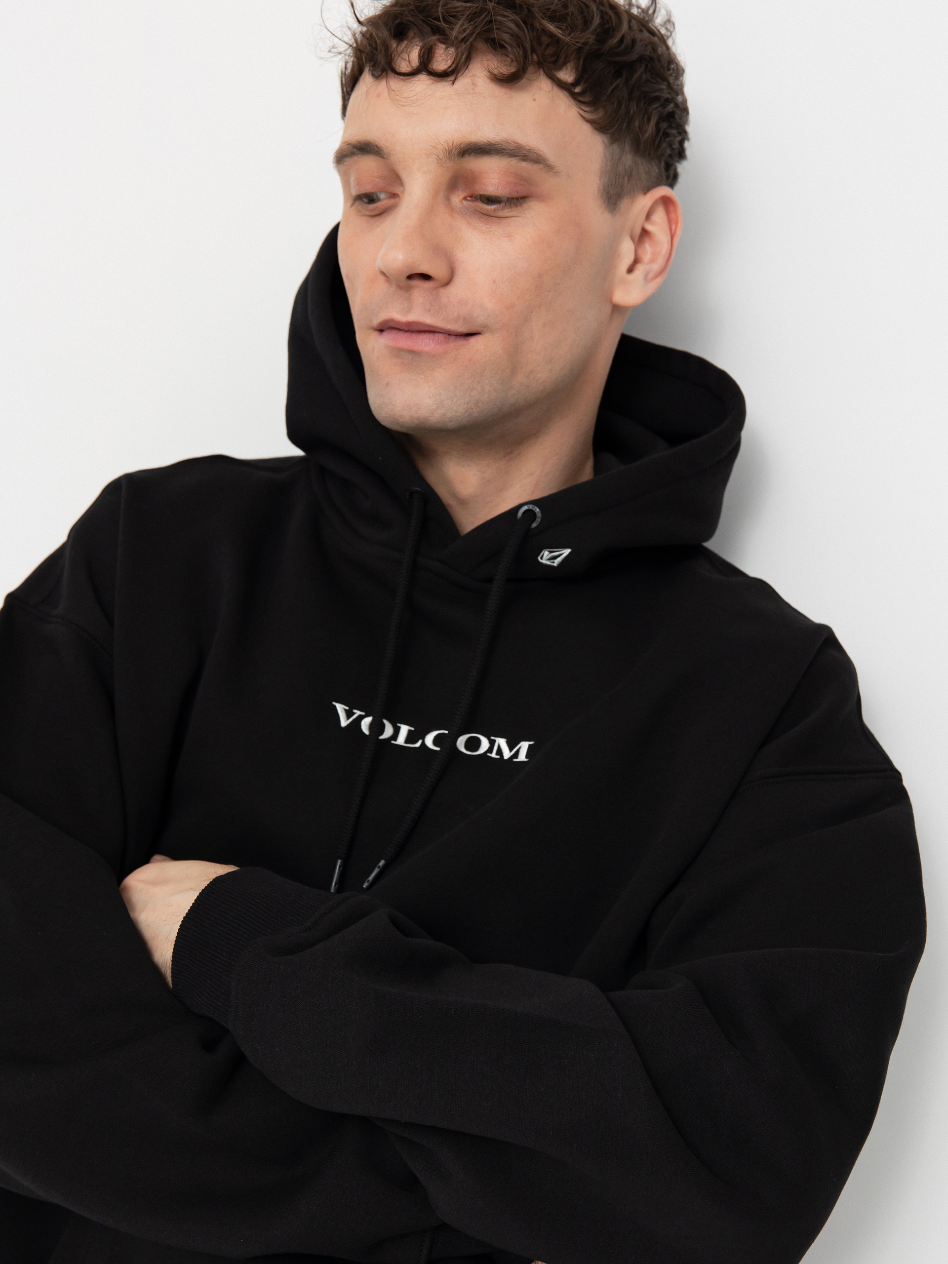 Mikina s kapucňou Volcom Volcom Stone HD (black)