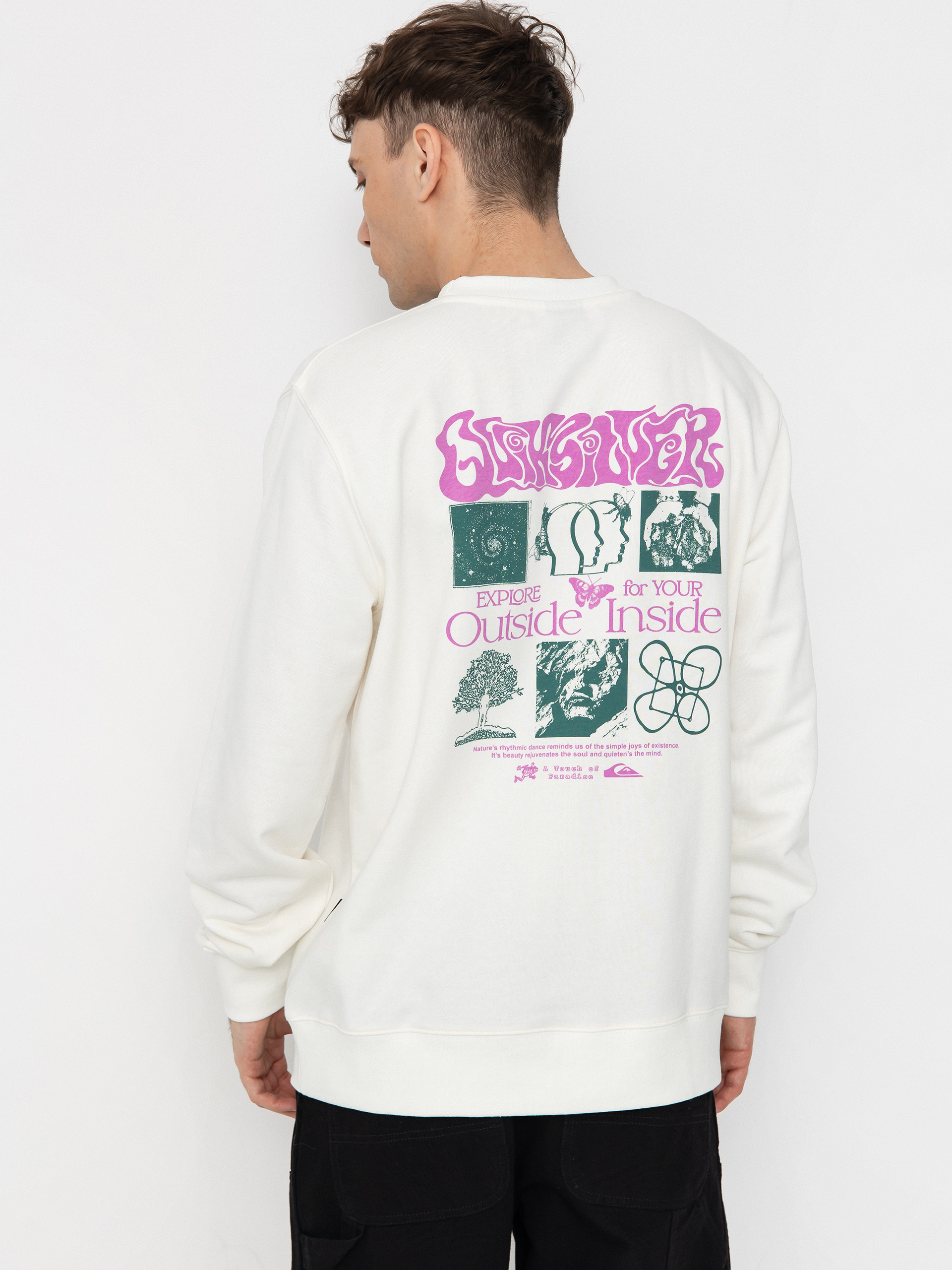 Mikina Quiksilver Graphic Mix (snow white)
