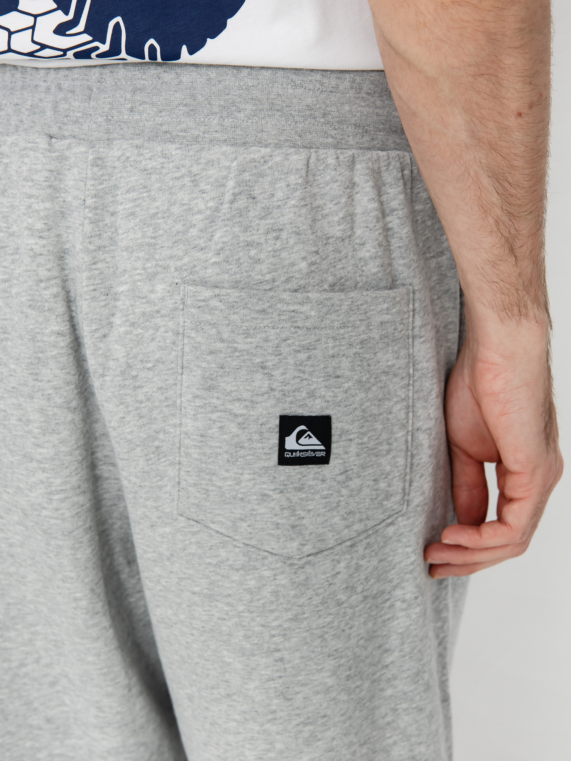 Nohavice Quiksilver Salt Water Jogger (light grey heather)