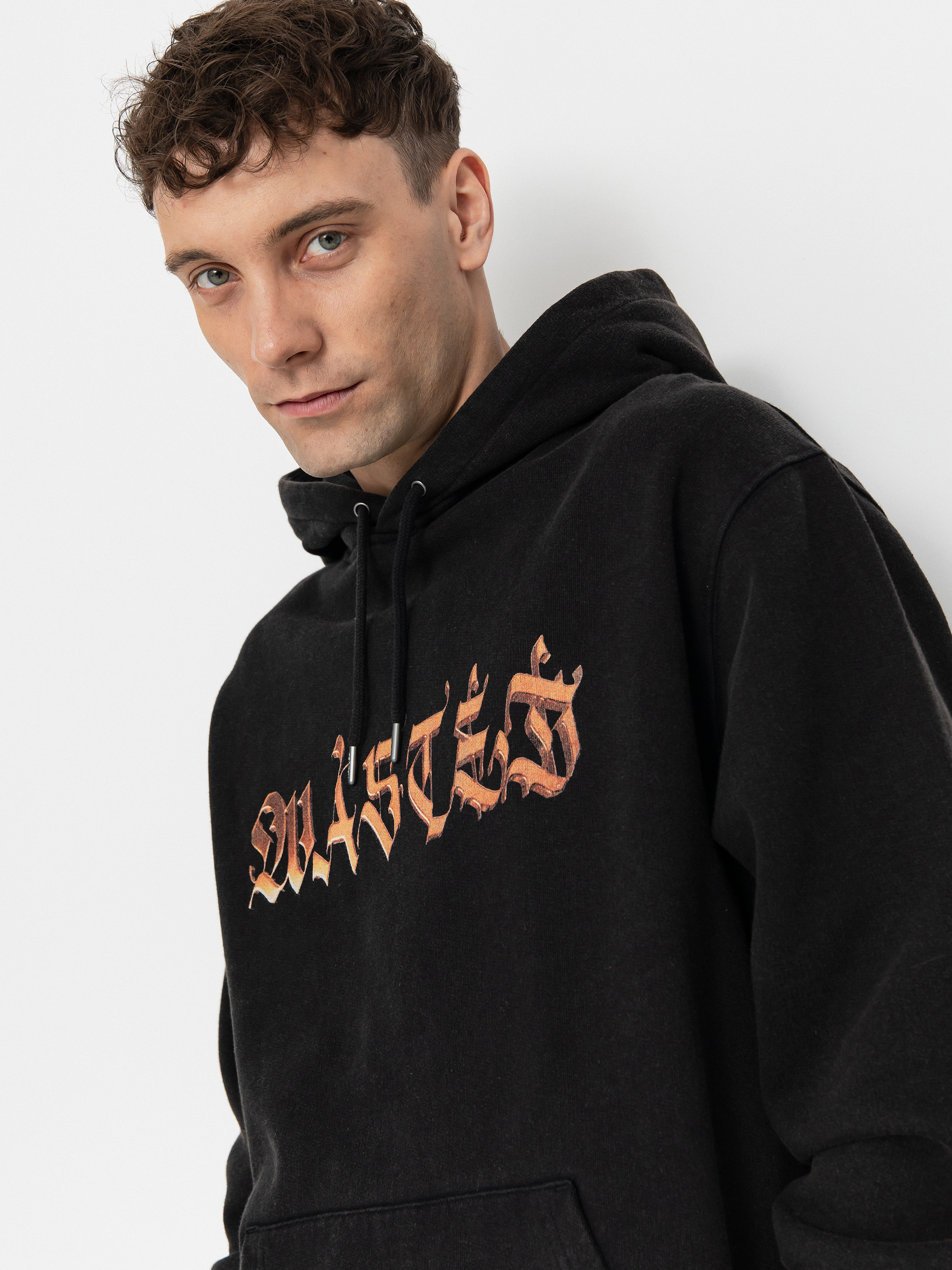 Mikina s kapucňou Wasted Paris Mirage HD (faded black)