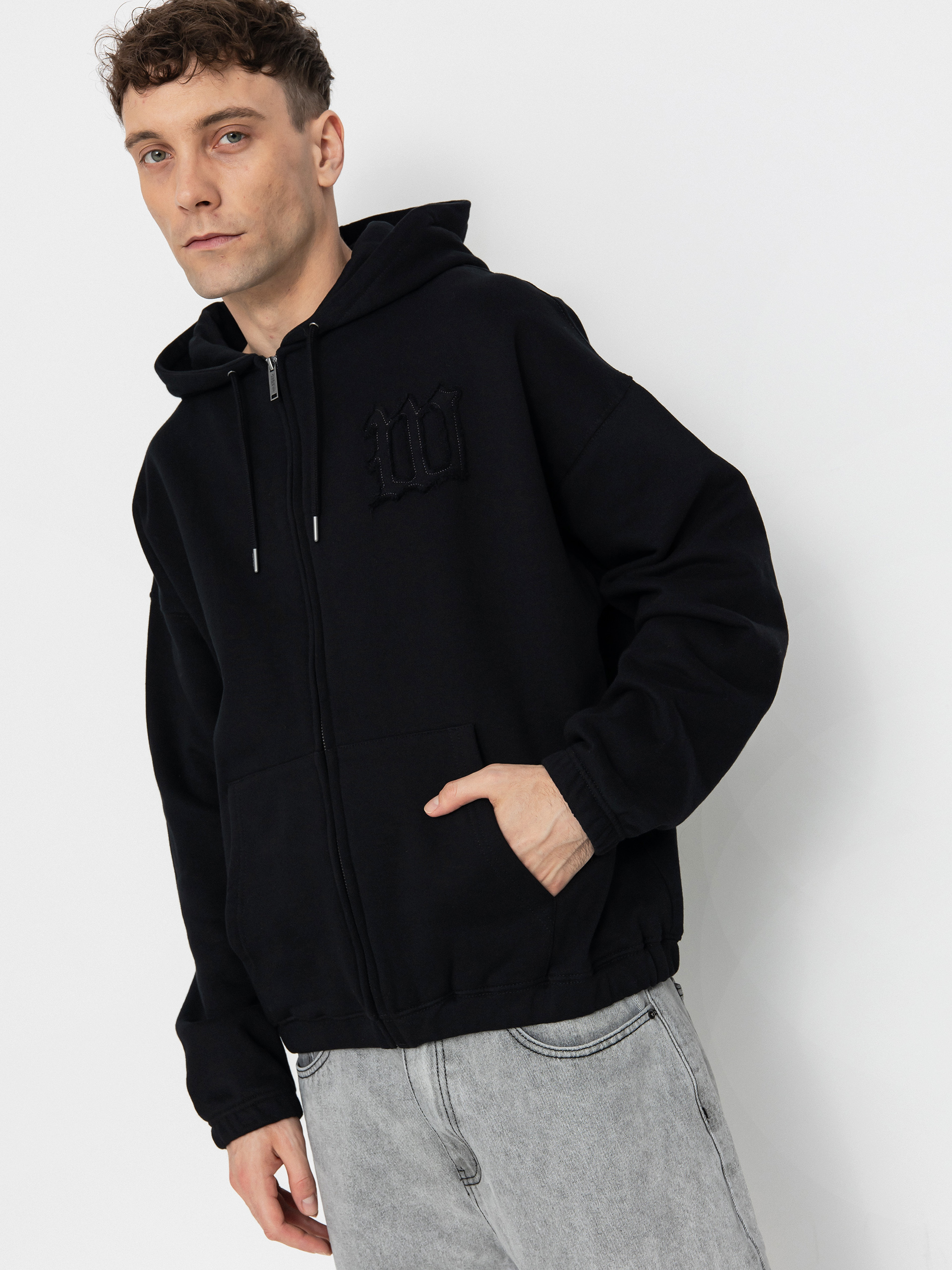 Mikina s kapucňou Wasted Paris Kingdom Curve Destroy Boxy ZHD (black)