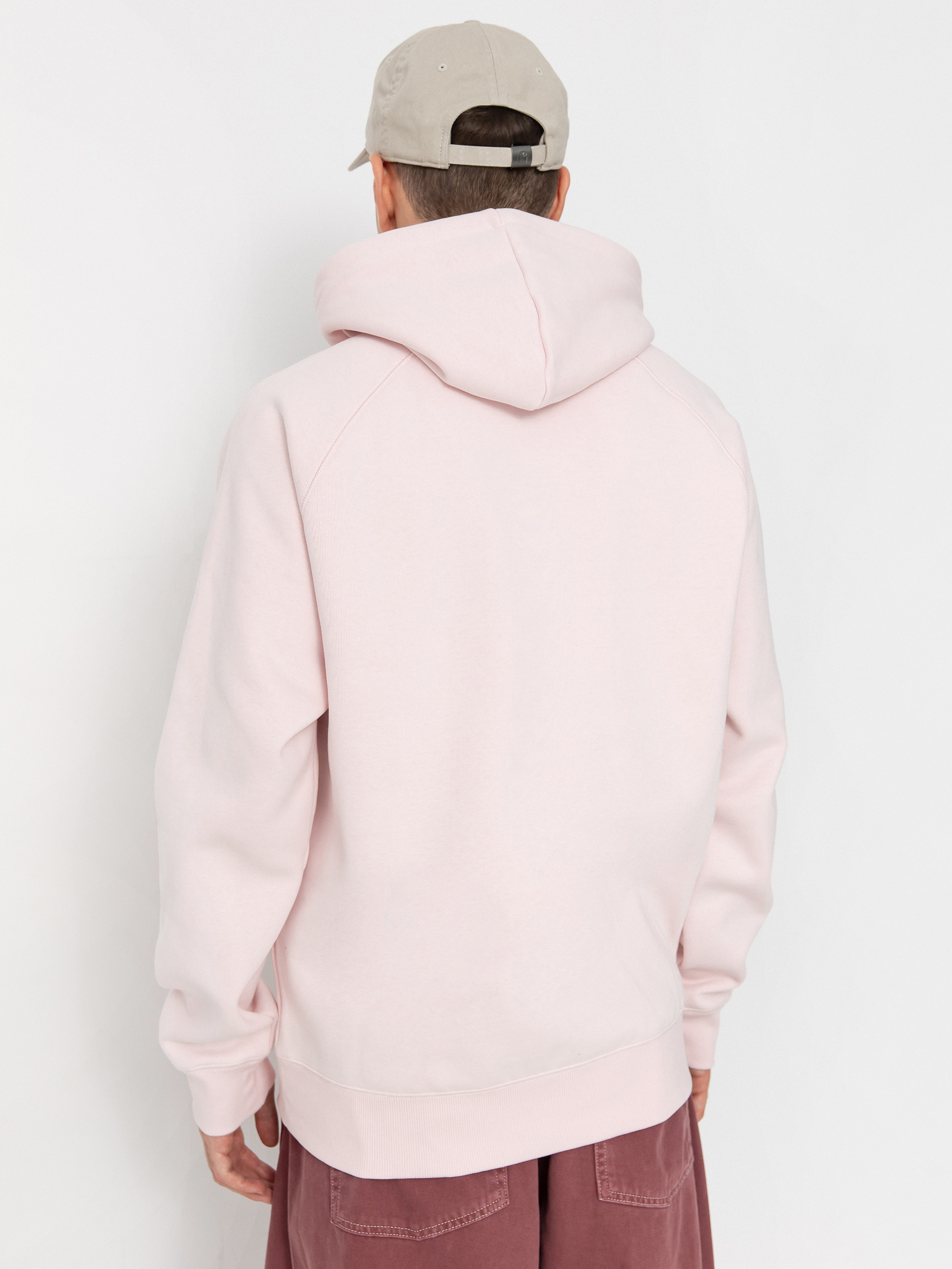 Mikina s kapucňou Carhartt WIP Chase HD (air pink/gold)