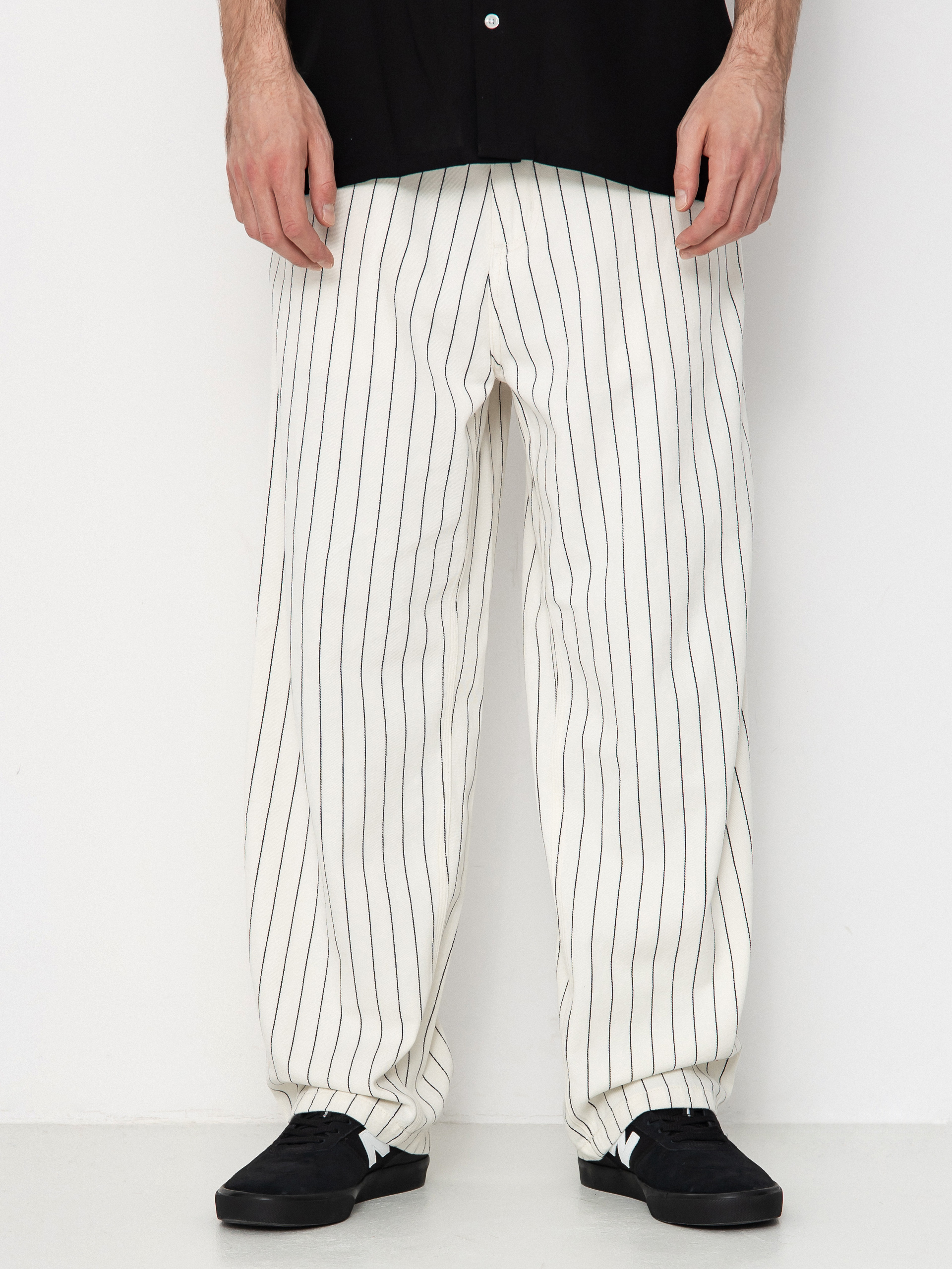 Nohavice Carhartt WIP OG Single Knee (seaton stripe/wax/dark navy)