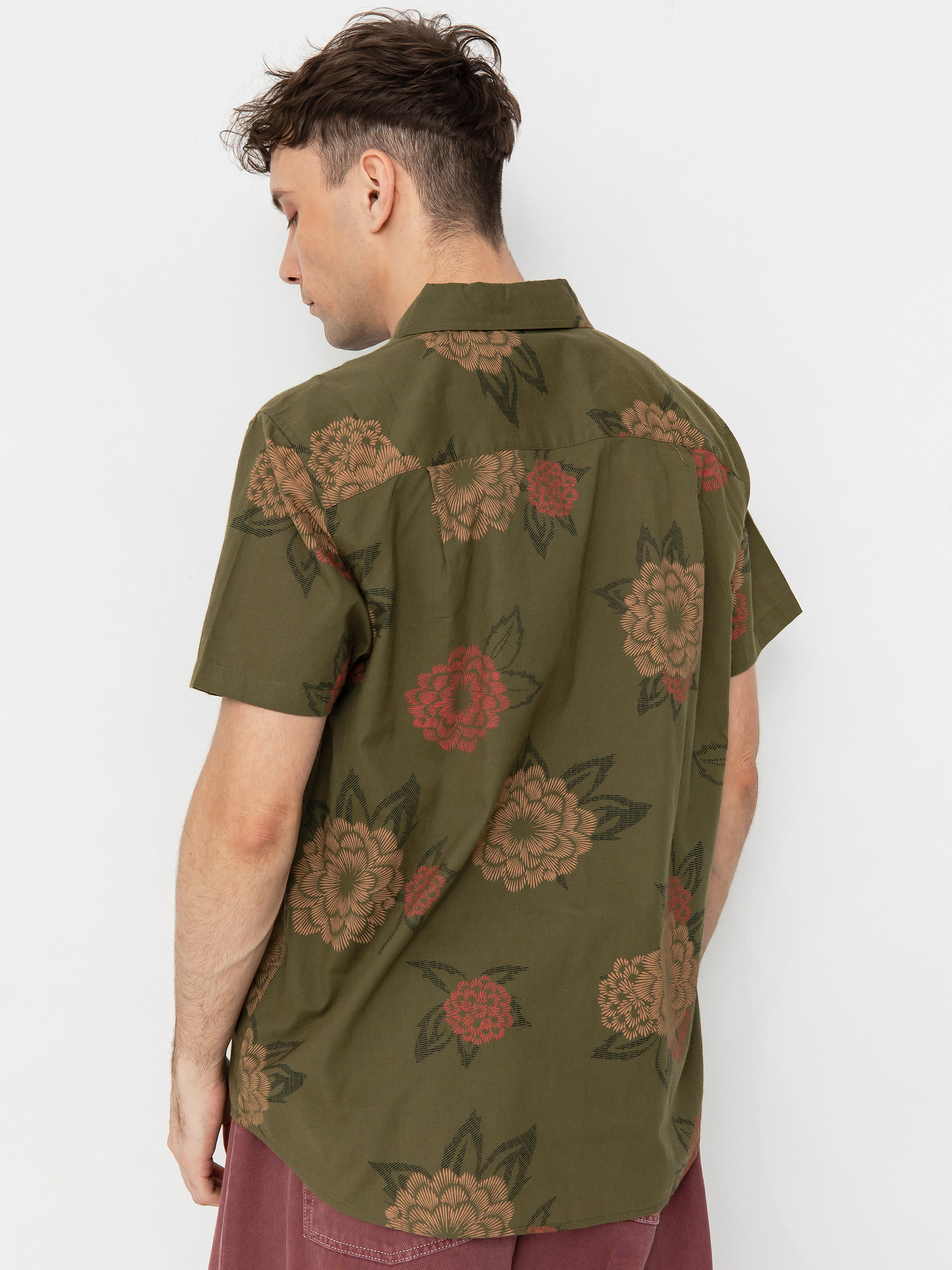 Košeľa Brixton Charter Print (ivy green/painterly floral)