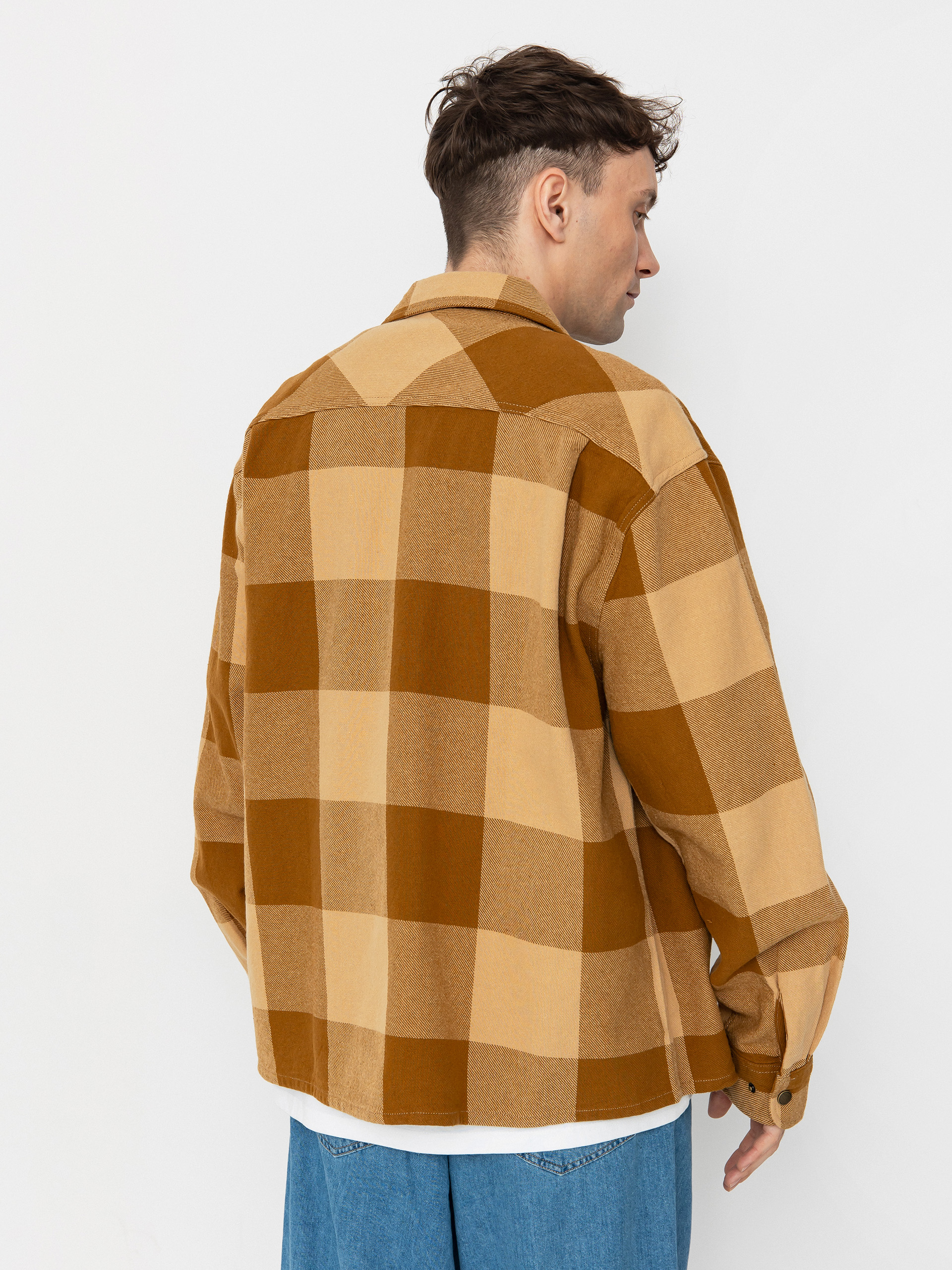 Košeľa Brixton Selden Flannel (washed copper/curry buffalo)