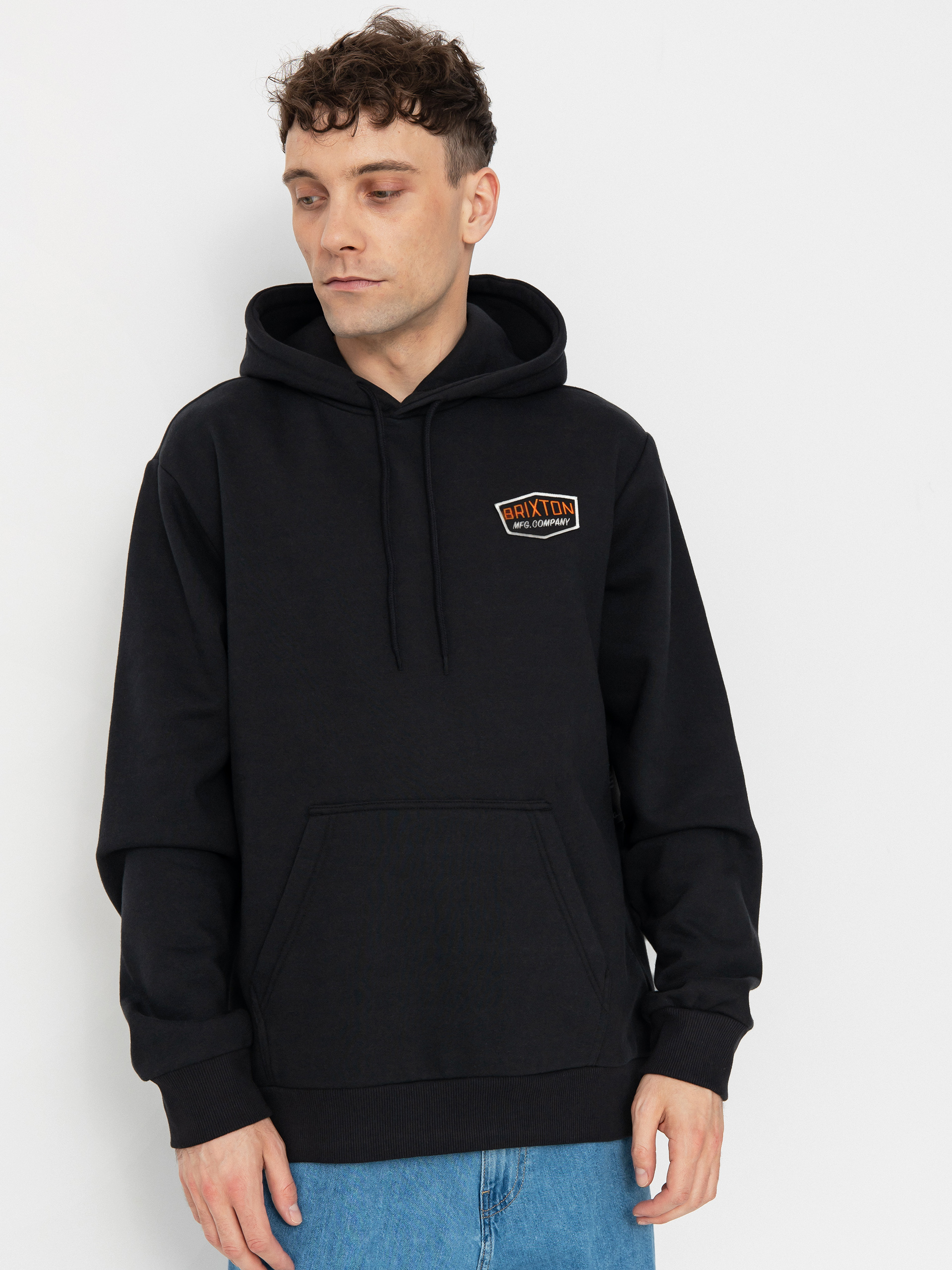 Mikina s kapucňou Brixton Freeman HD (black)