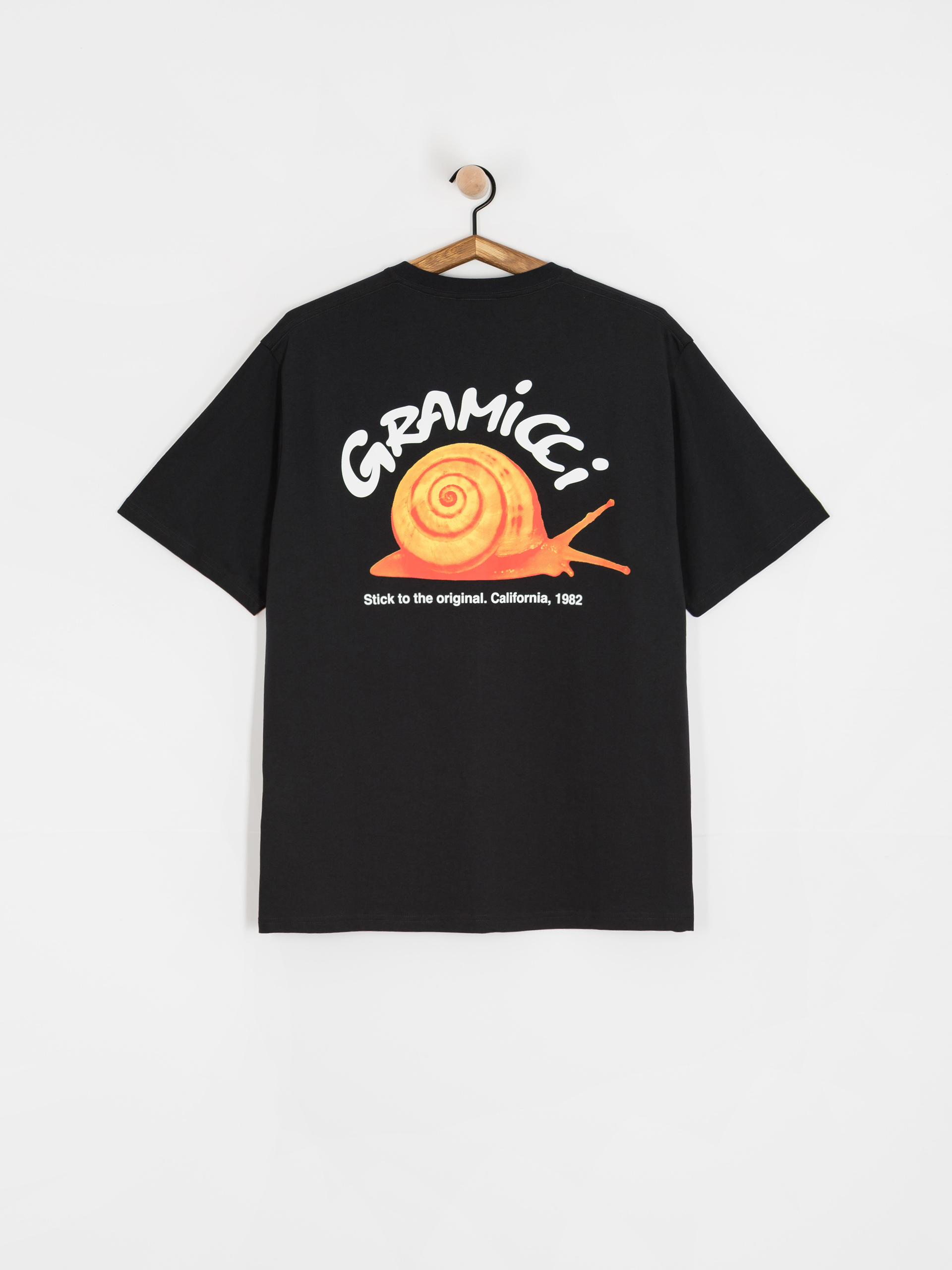 Tričko Gramicci Snail (vintage black)