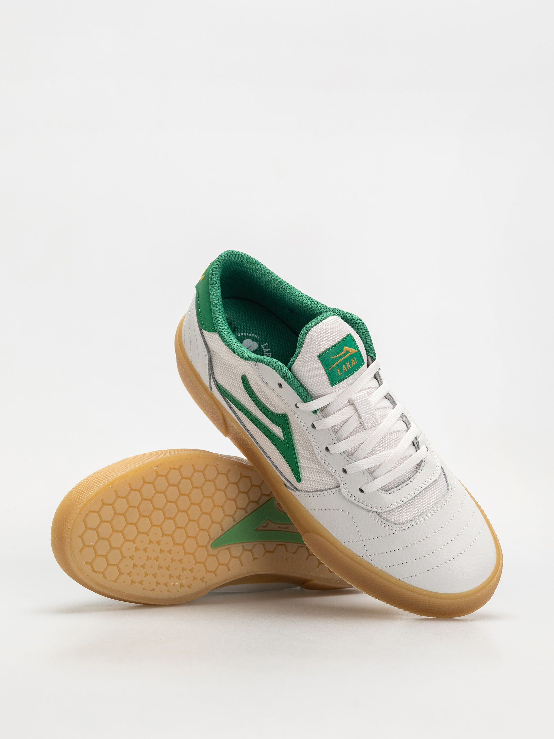 Topánky Lakai Cambridge (white/green/leather)