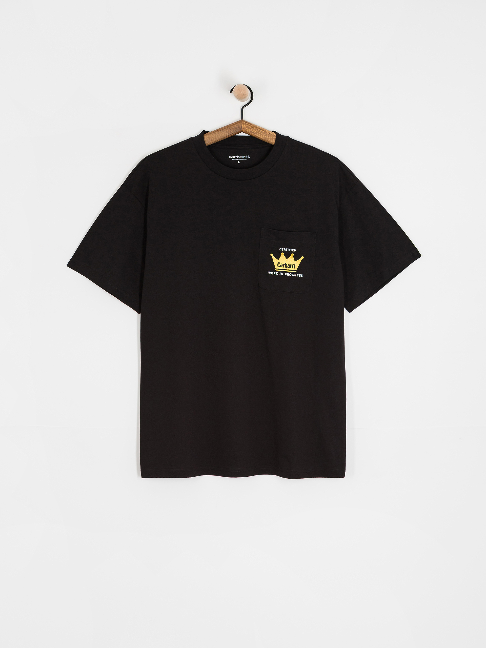 Tričko Carhartt WIP Crown Pocket (black)