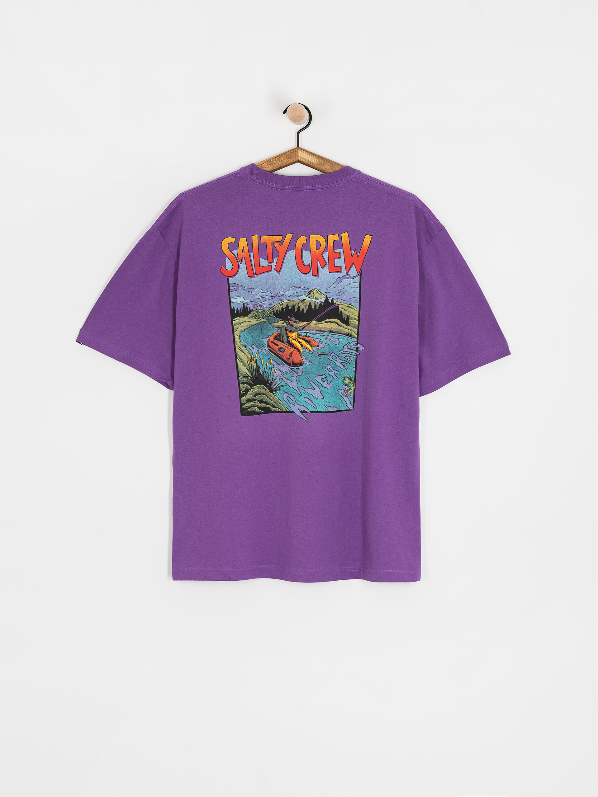 Tričko Salty Crew River Rats (purple heart)