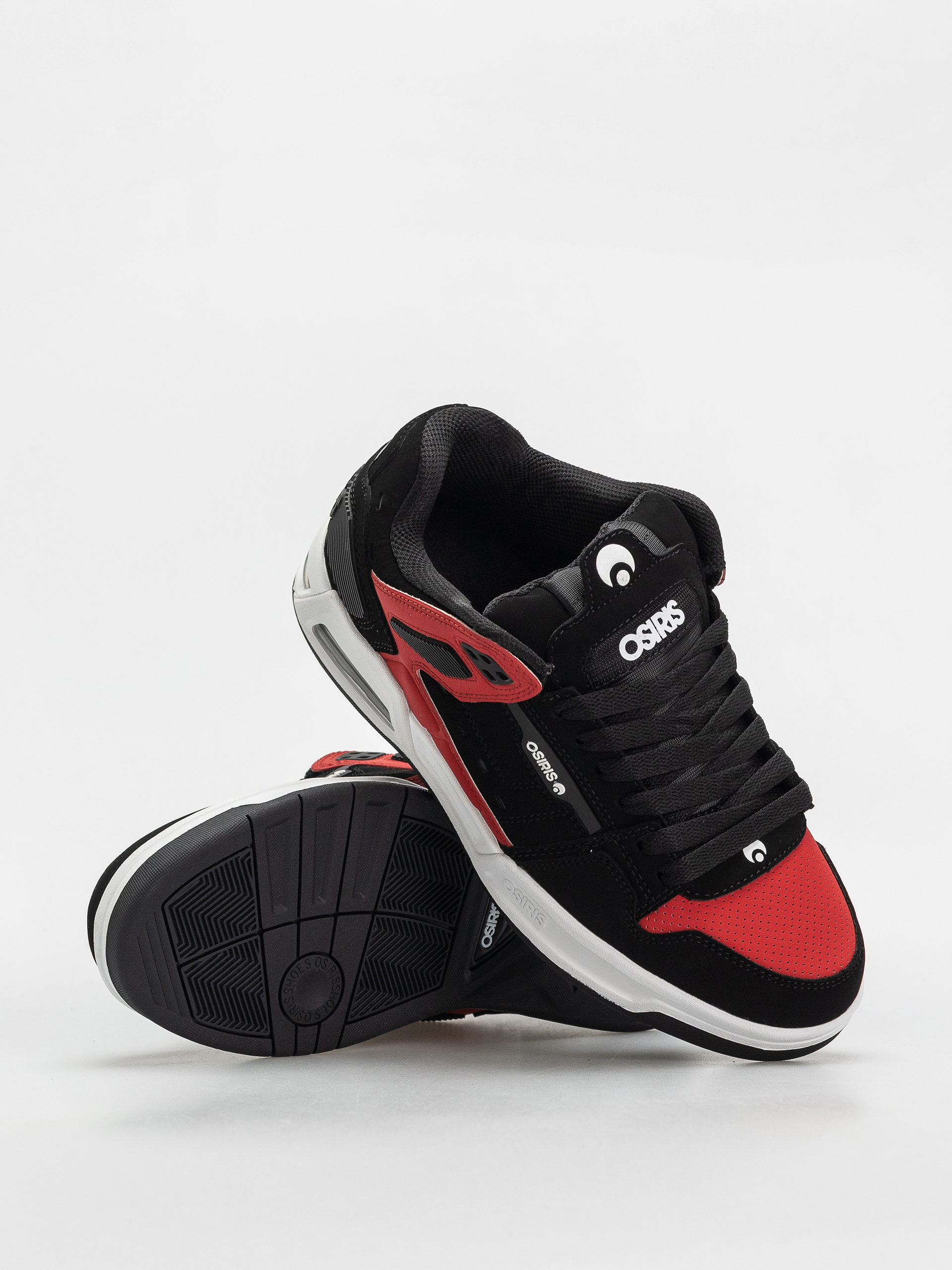 Topánky Osiris Peril (black/white/red)