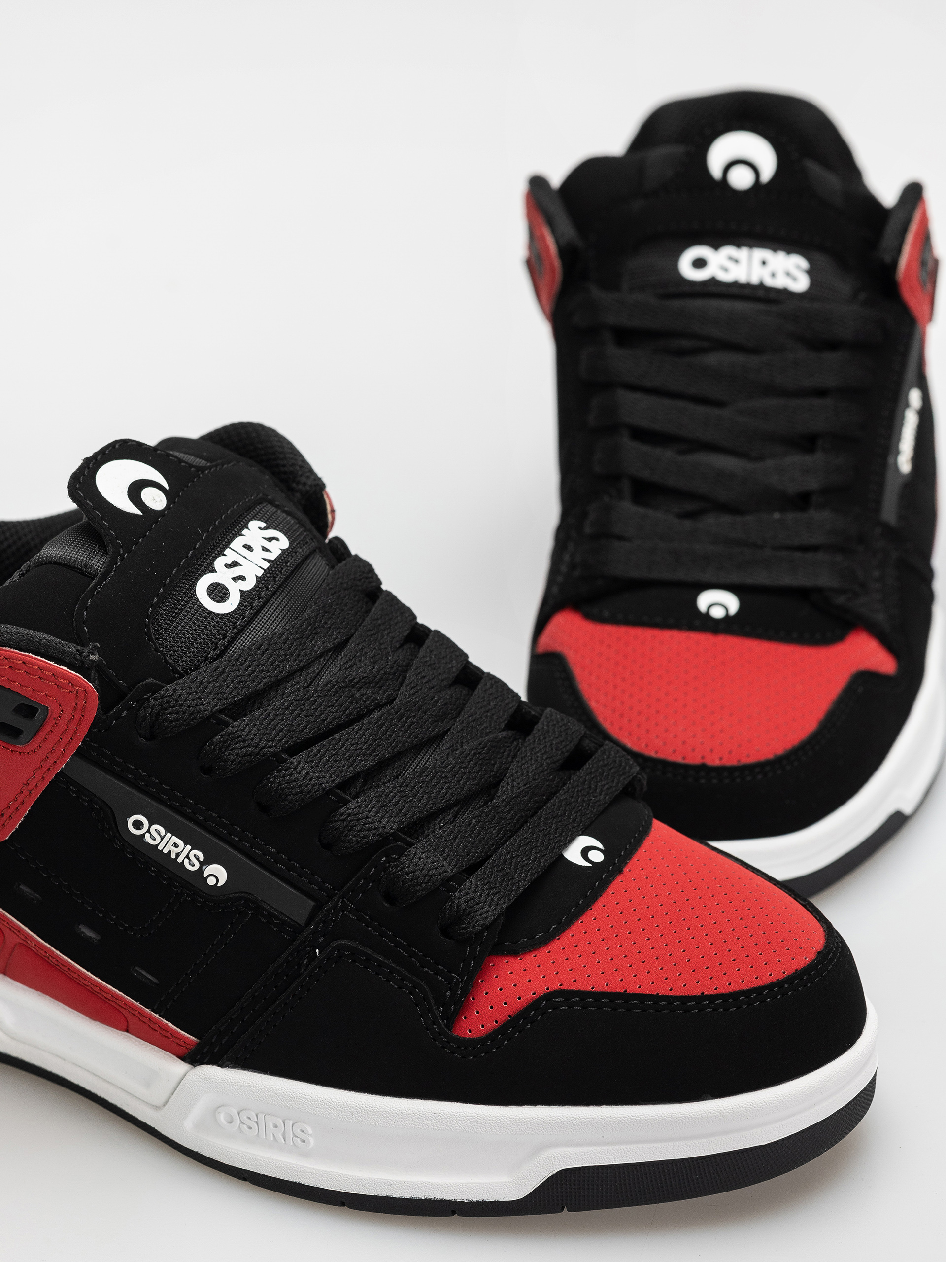 Topánky Osiris Peril (black/white/red)