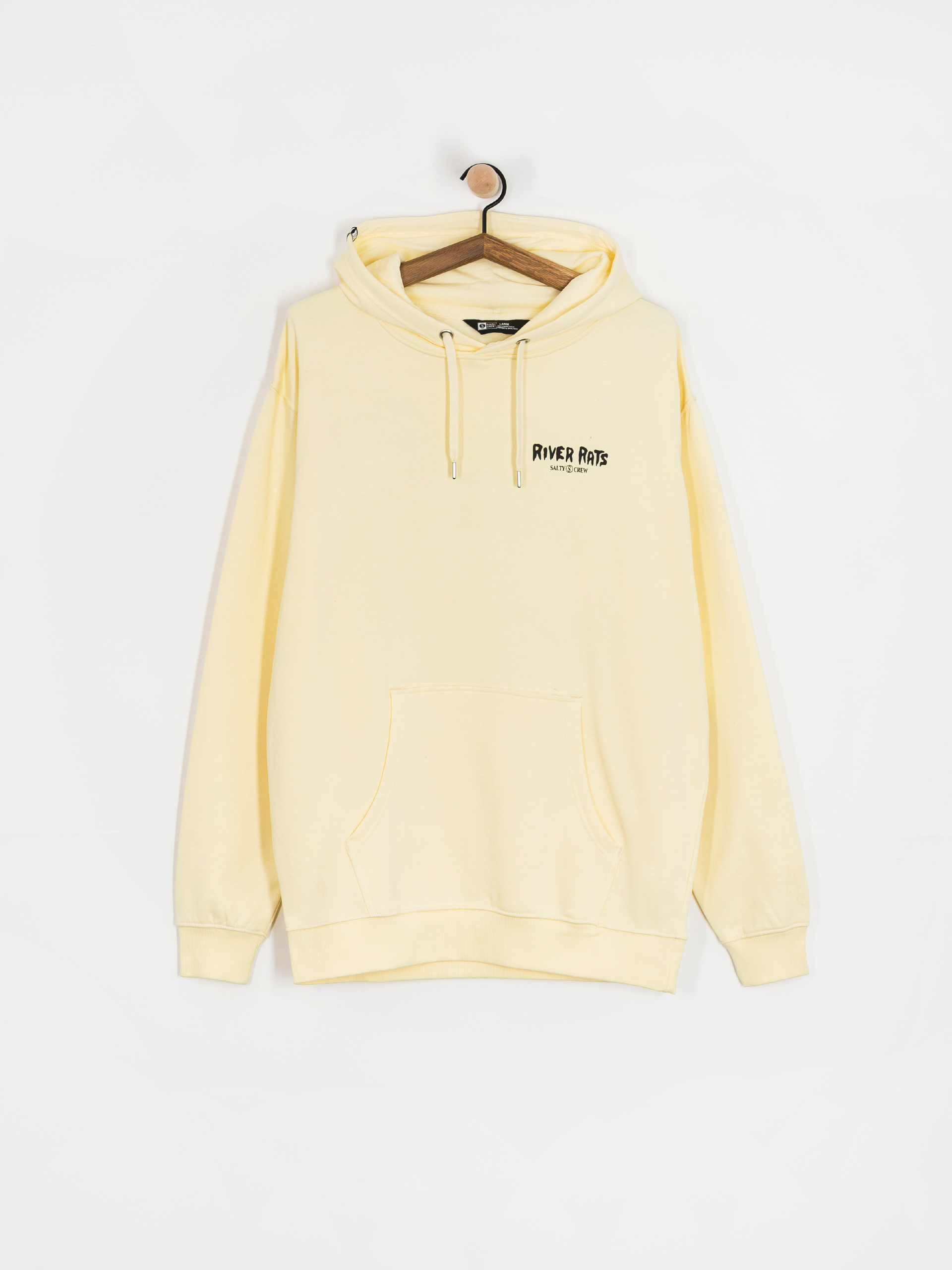 Mikina s kapucňou Salty Crew River Rats HD (transparent yellow)