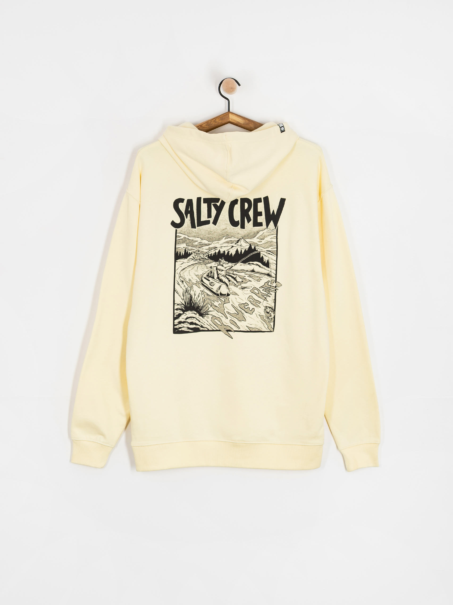 Mikina s kapucňou Salty Crew River Rats HD (transparent yellow)