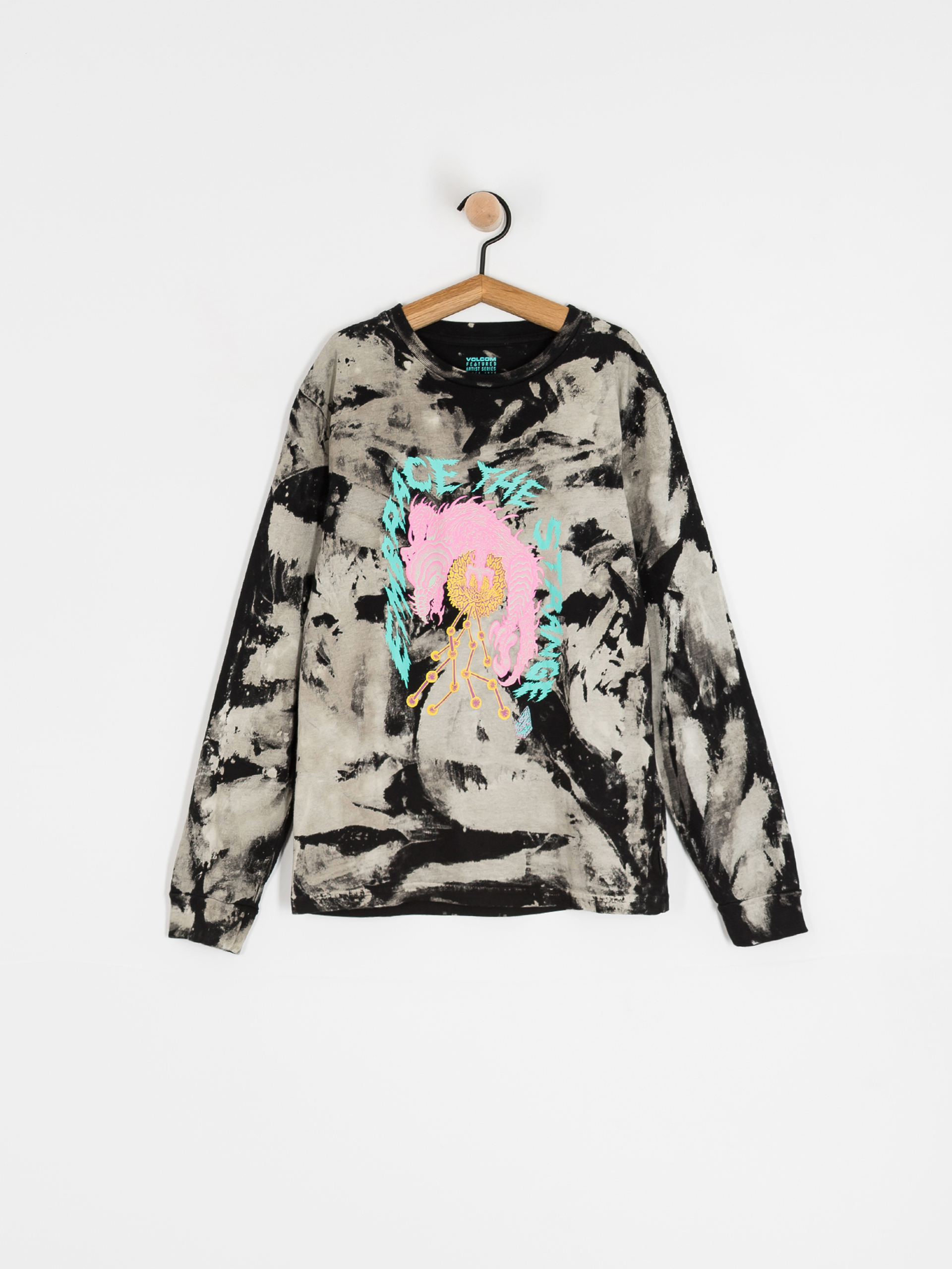 Triko Volcom Fa Tetsunori Lst JR (black white)