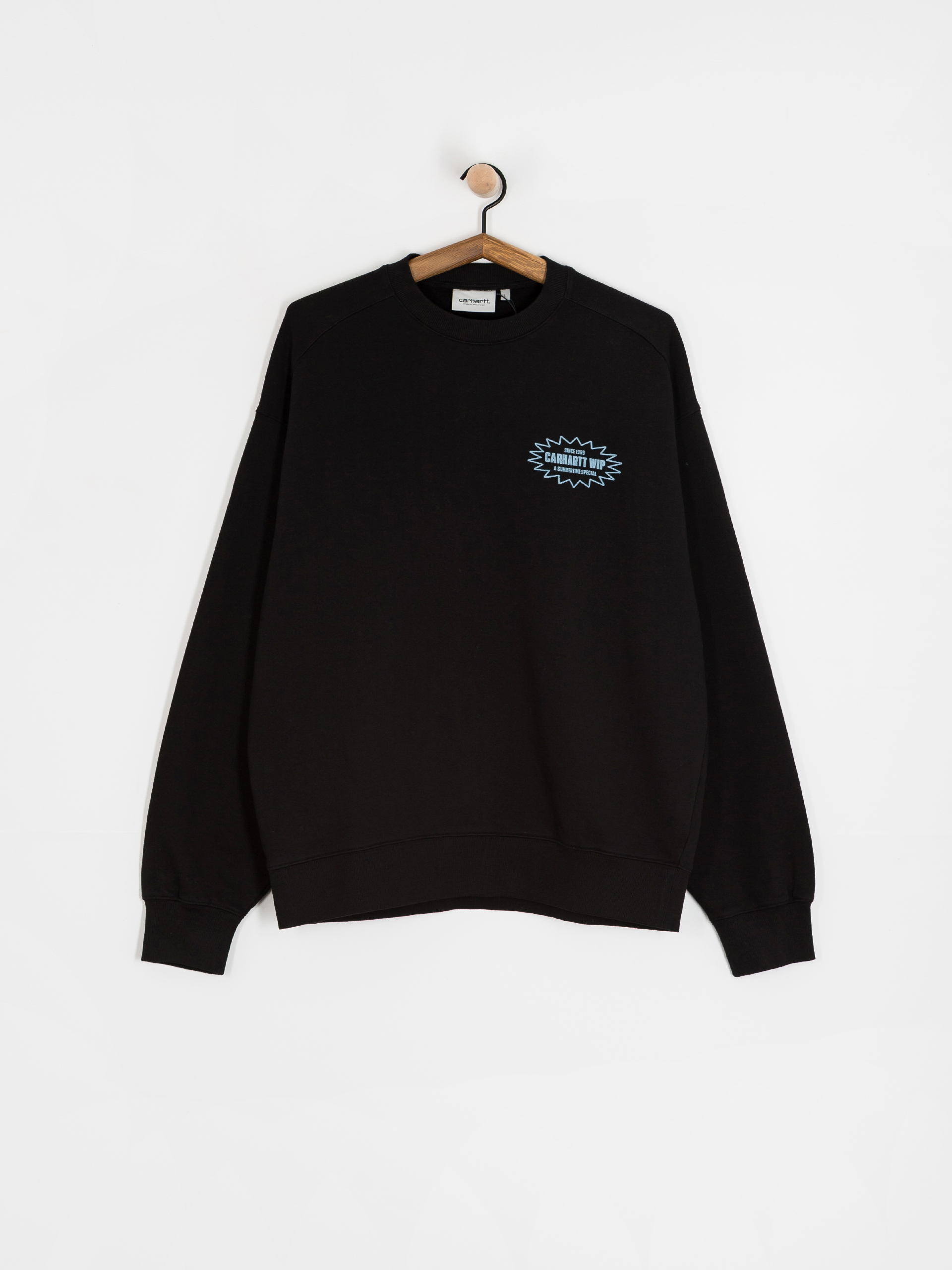 Mikina Carhartt WIP Catalogue (black/bluebird)
