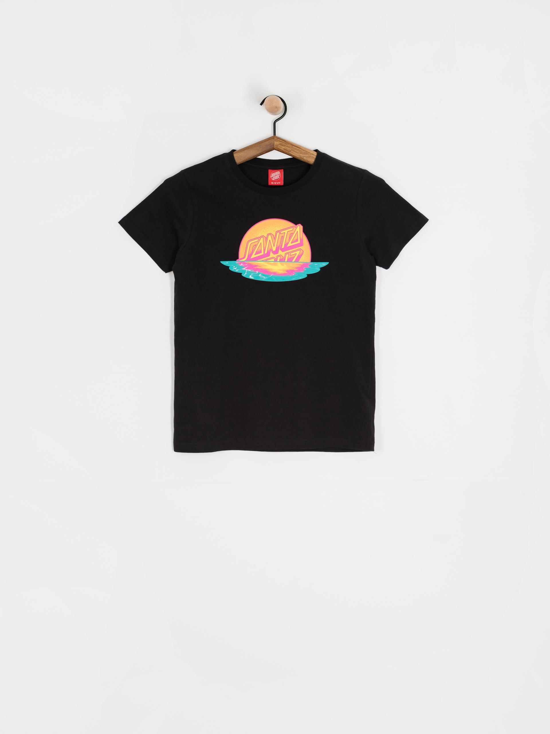Tričko Santa Cruz Sunrise Dot Front JR (black)