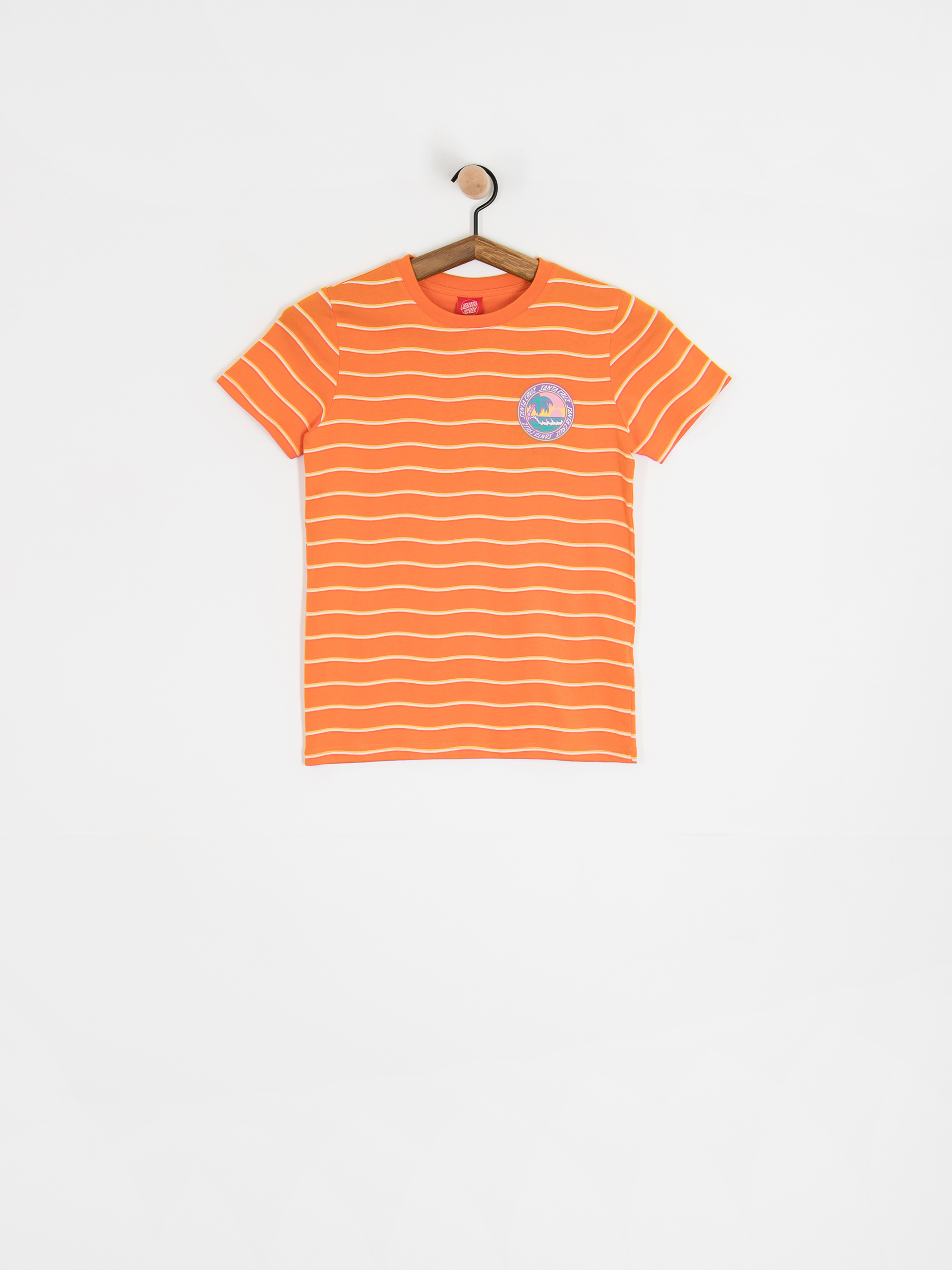 Tričko Santa Cruz Paradise Break JR (apricot wave stripe)
