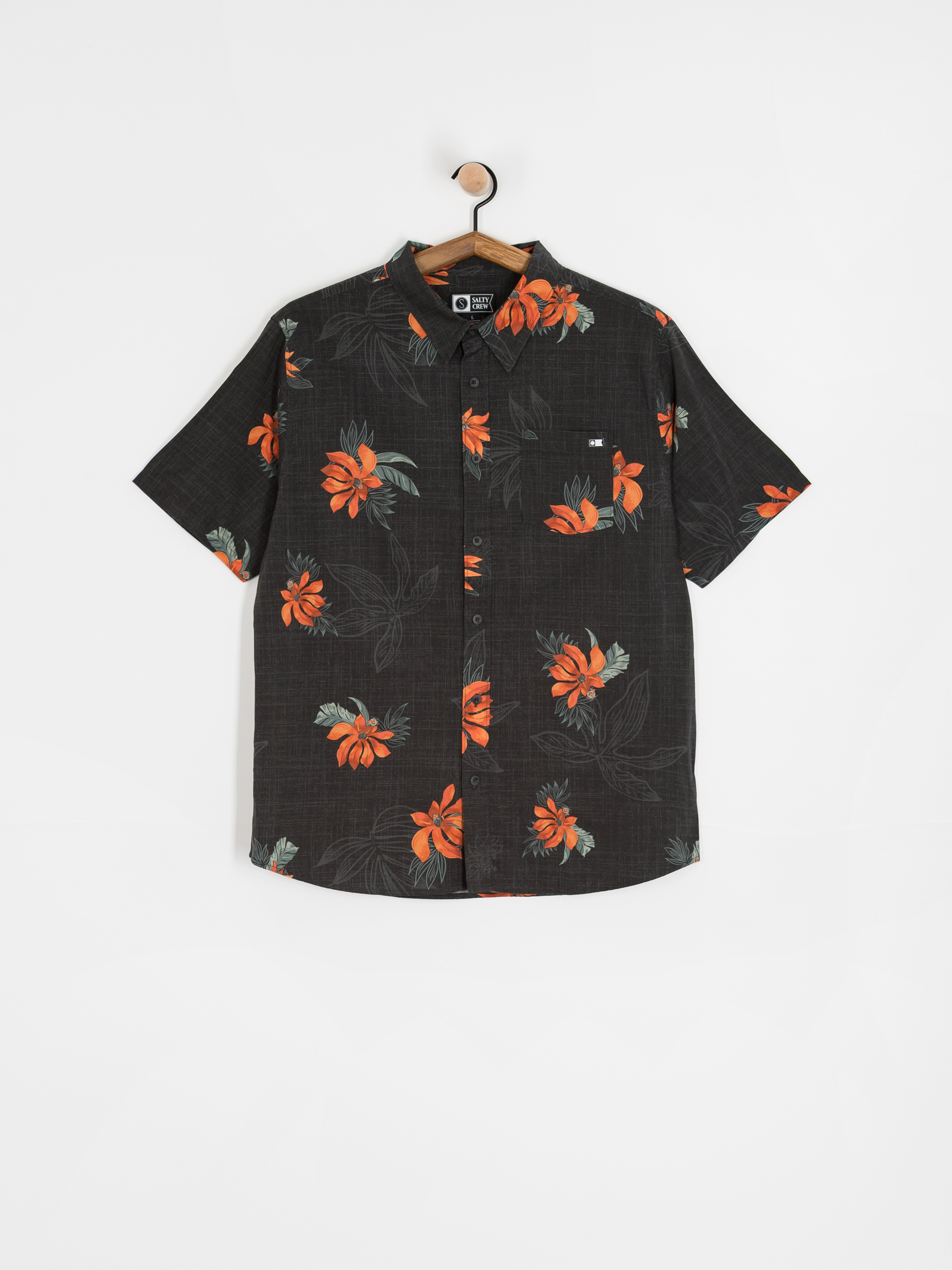 Košeľa Salty Crew Bloomin (black)
