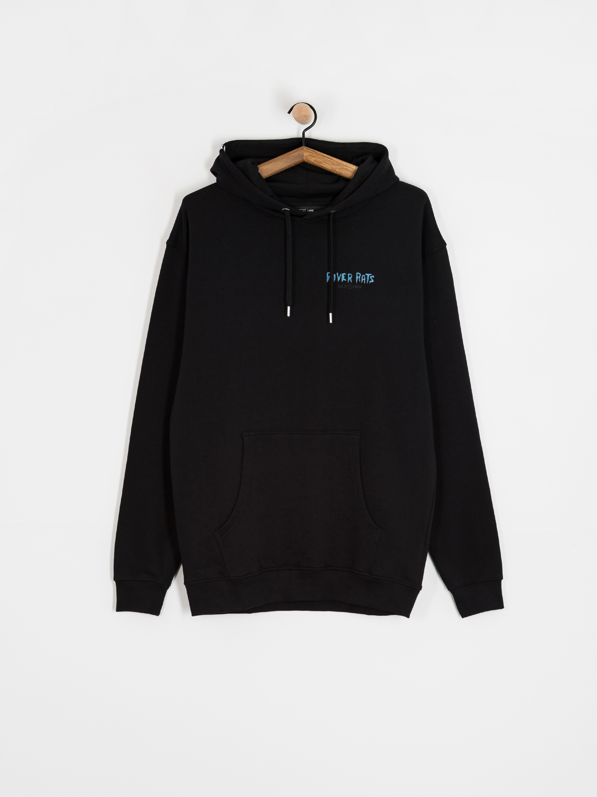 Mikina s kapucňou Salty Crew River Rats HD (black)