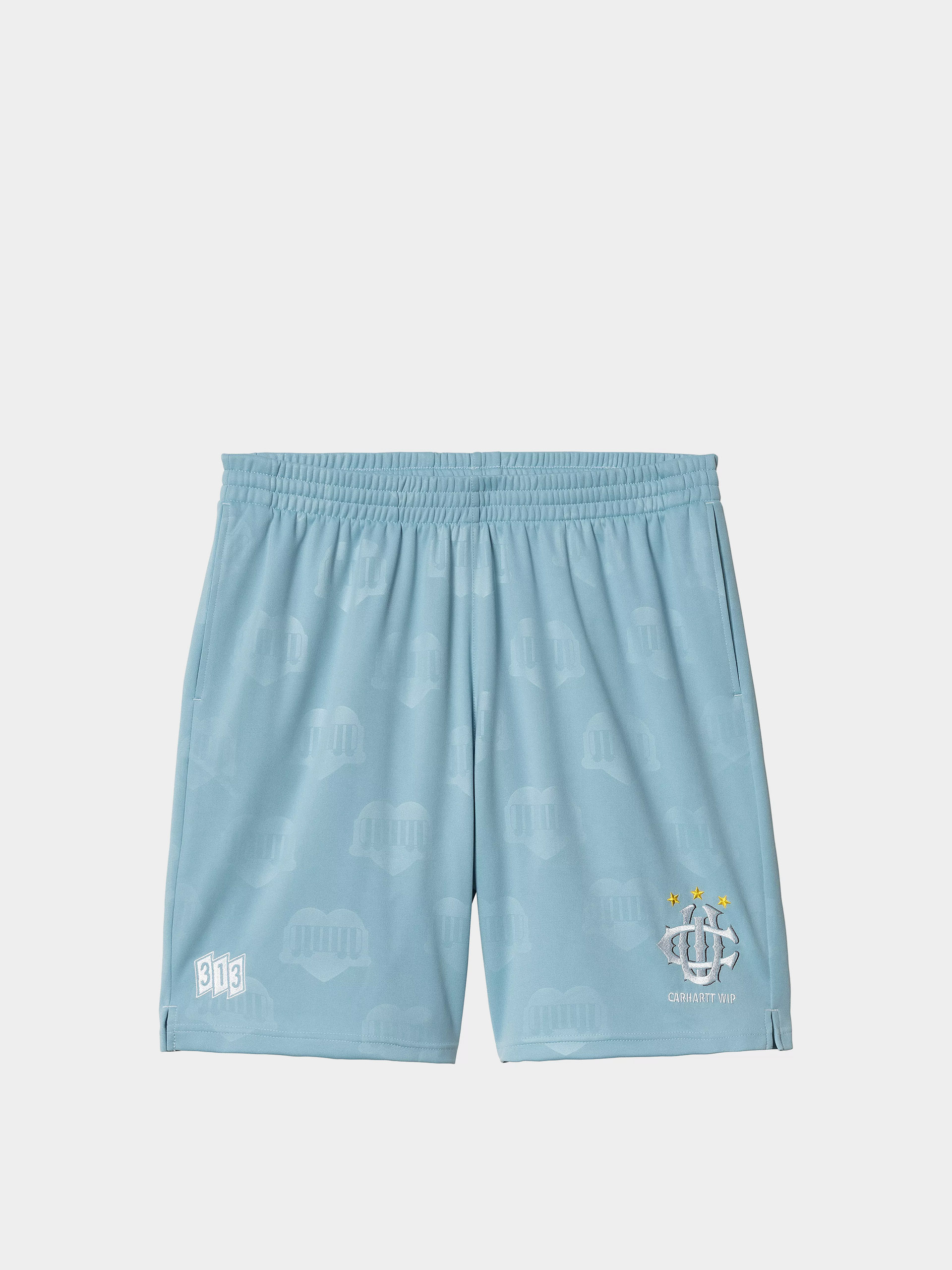 Kraťasy Carhartt WIP Hartts Football (heart train jacquard/bluebird)