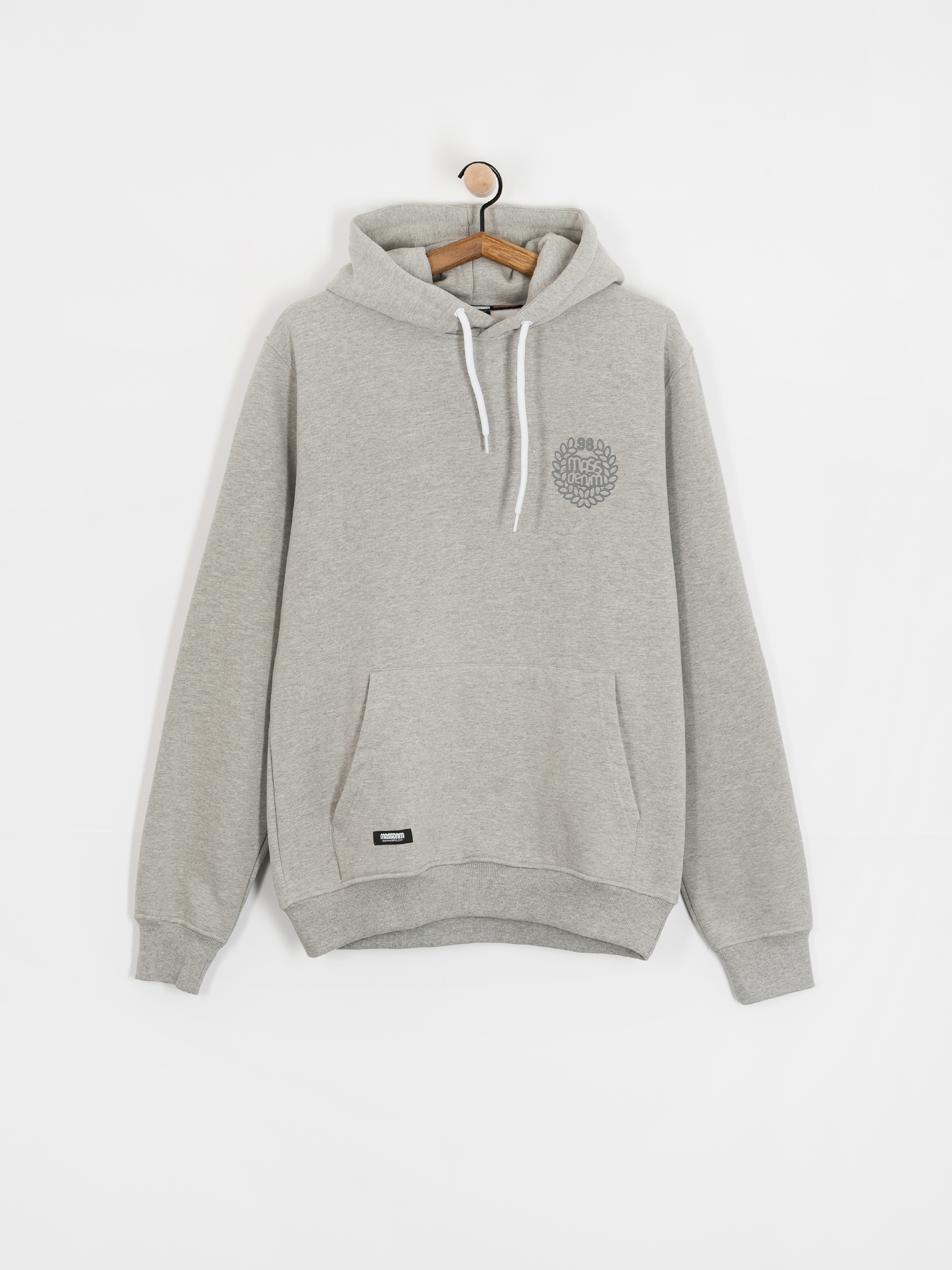 Mikina s kapucňou MassDnm Base Back HD (lt heather grey)