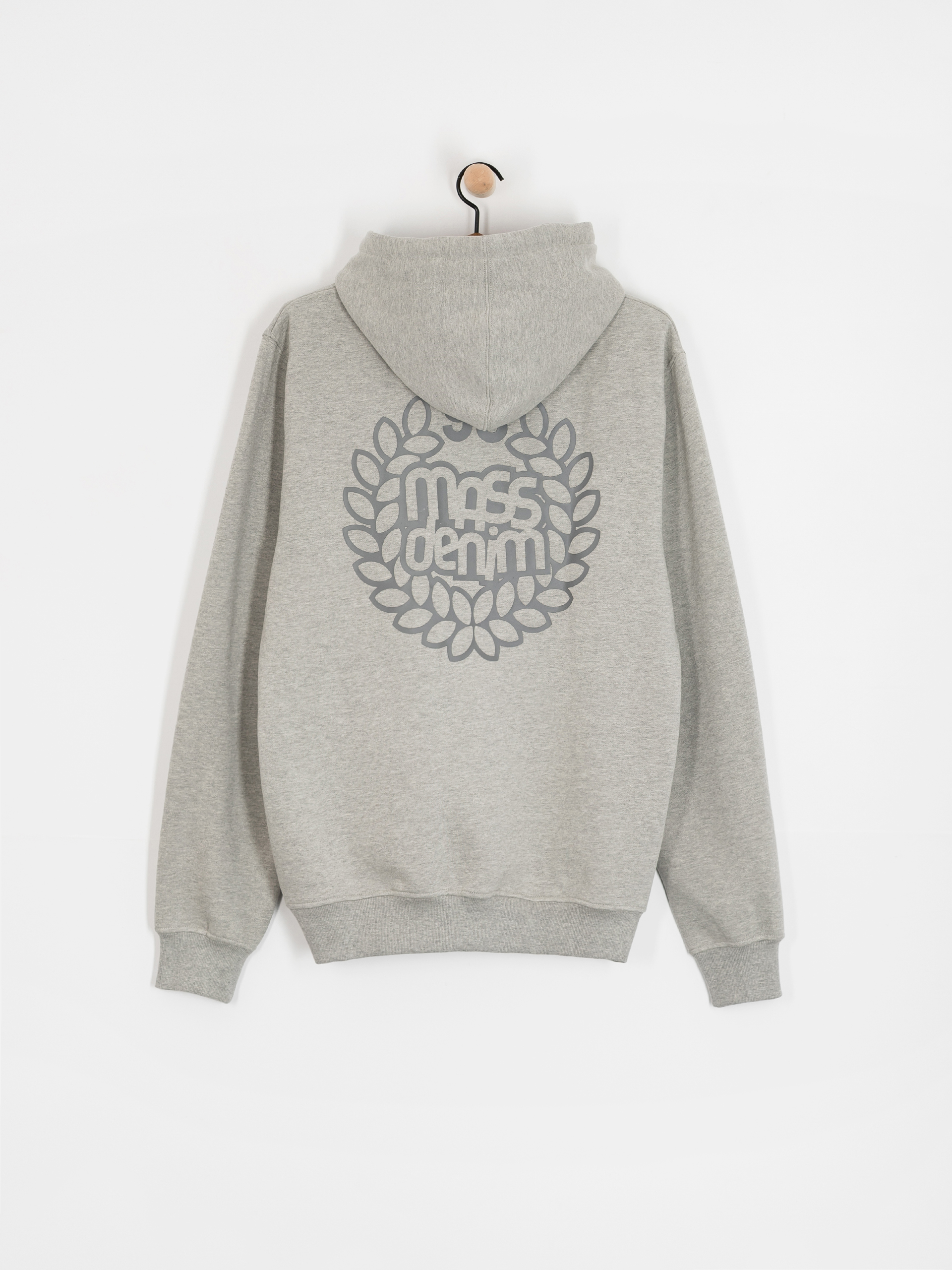 Mikina s kapucňou MassDnm Base Back HD (lt heather grey)