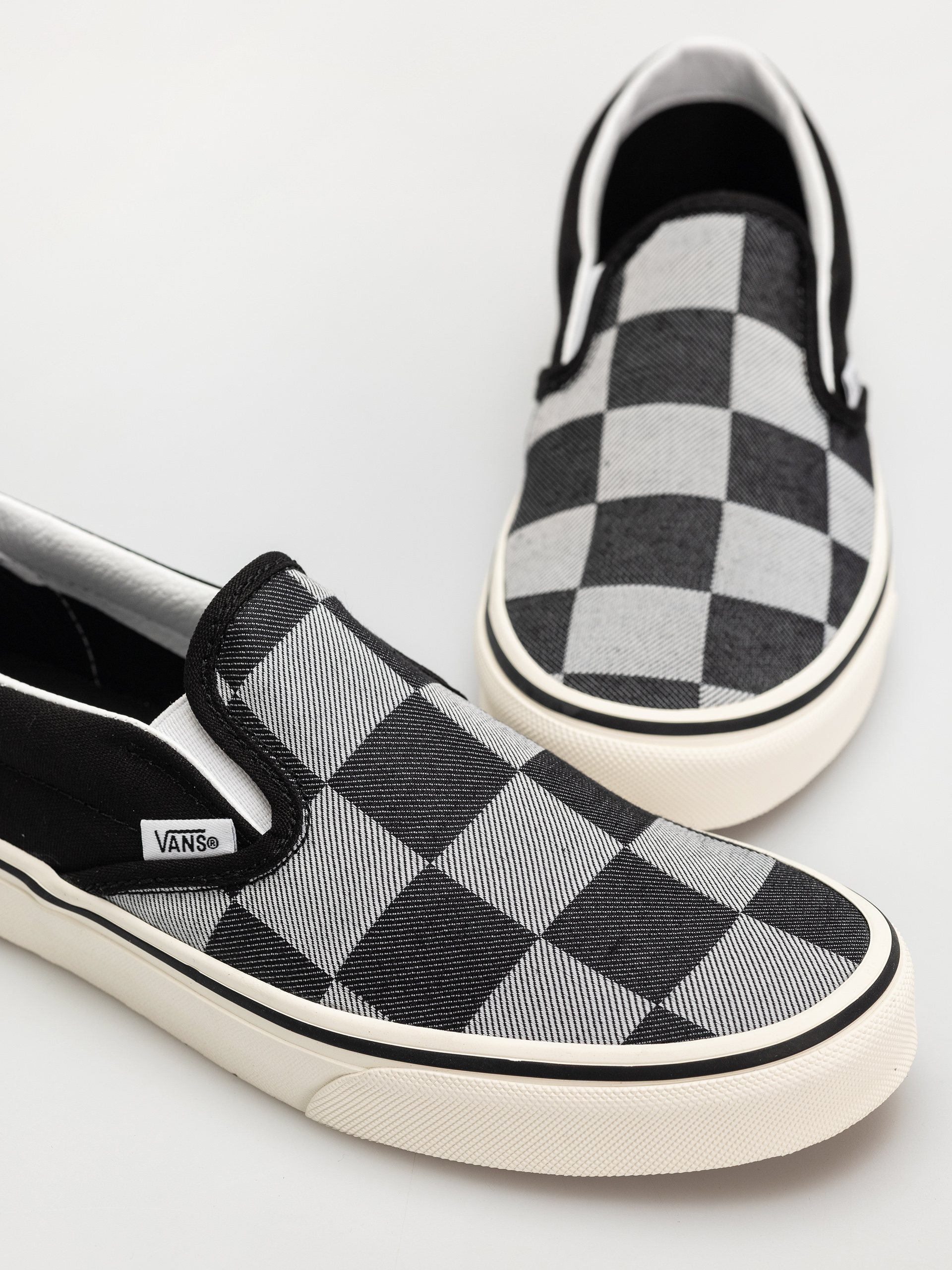 Topánky Vans Classic Slip On (mono checkerboard black)