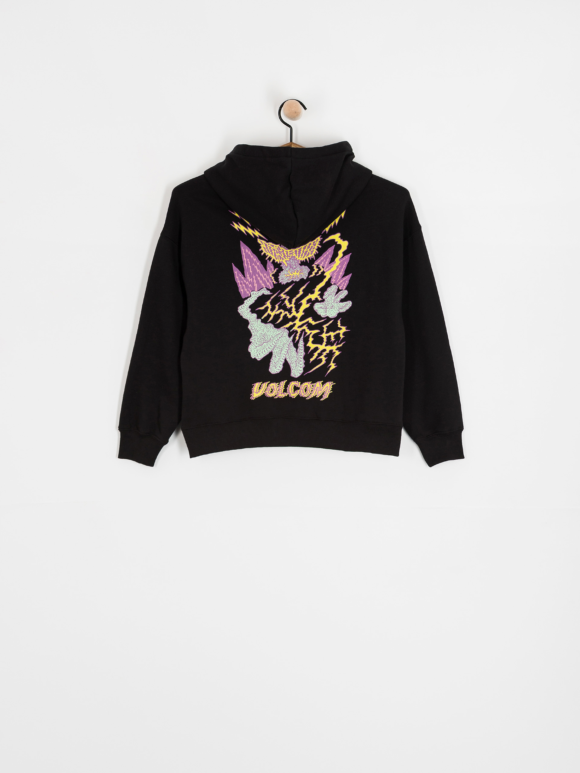 Mikina s kapucňou Volcom Fa Tetsunori HD JR (black)