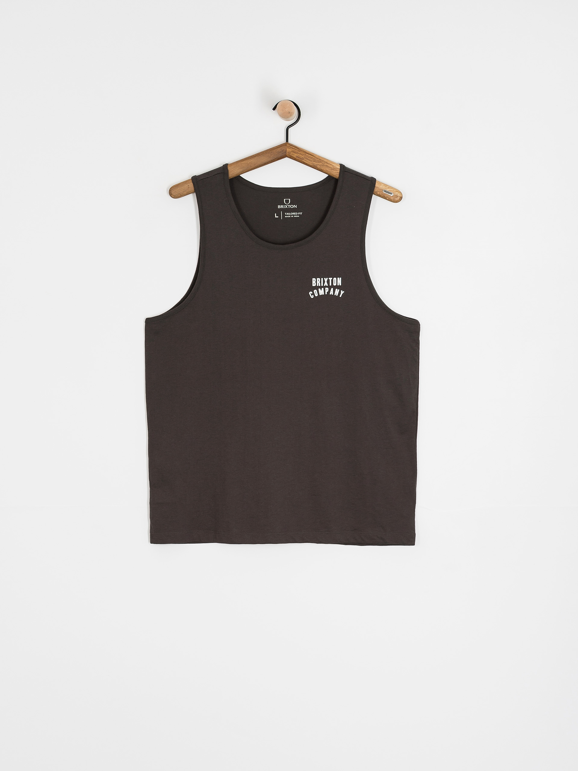 Tričko Brixton Woodburn (washed black/white/white)