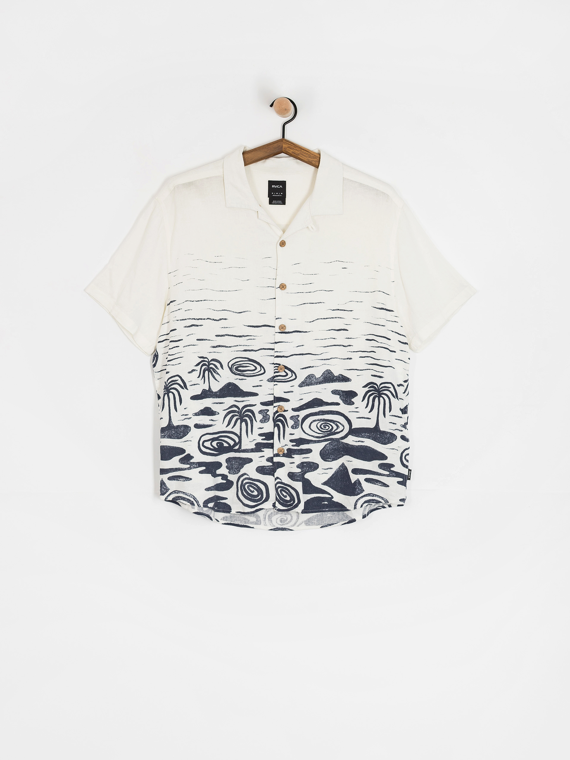 Košeľa RVCA Wasted Palms (natural)