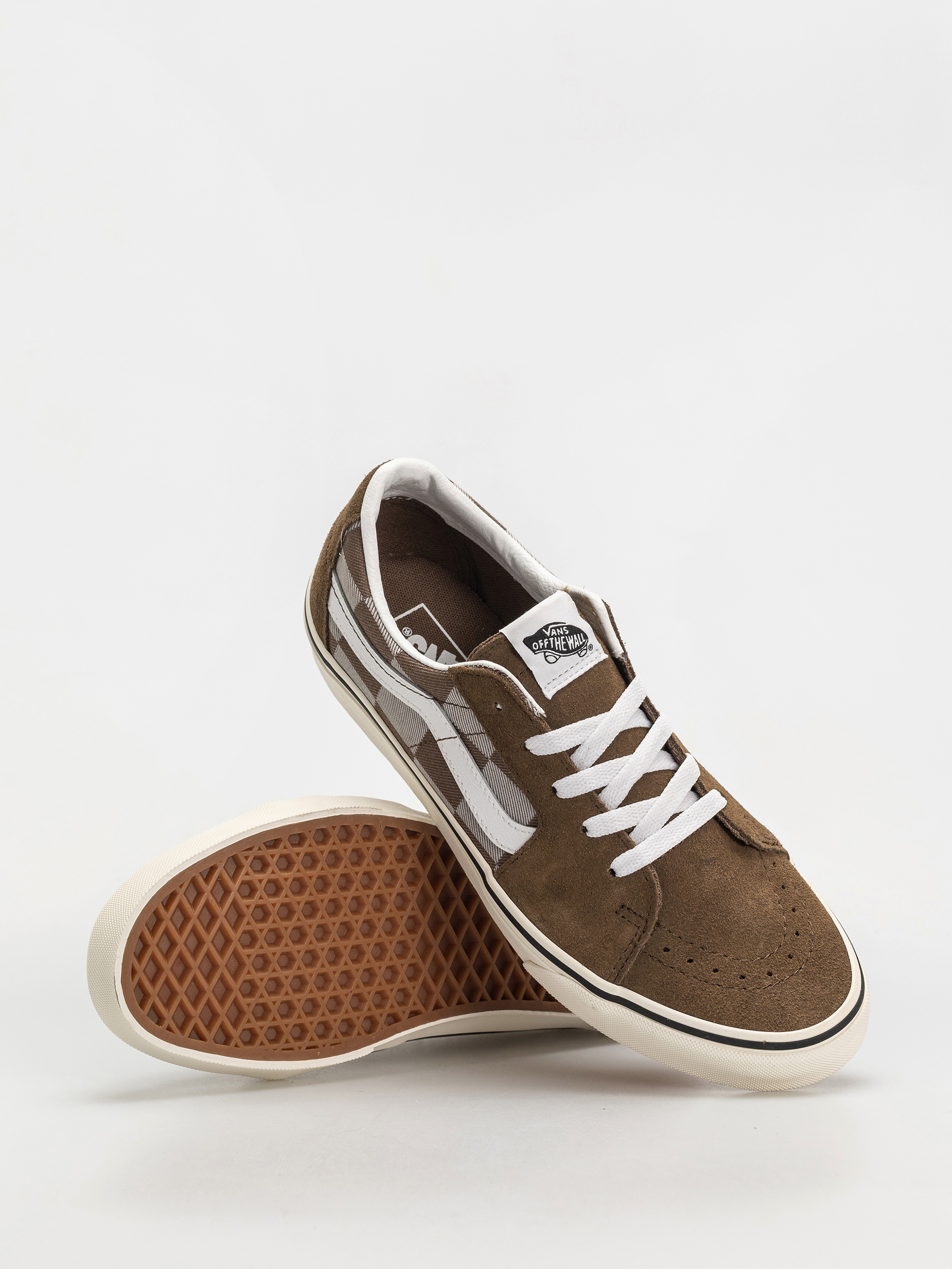 Topánky Vans Sk8 Low (mono checkerboard brown)