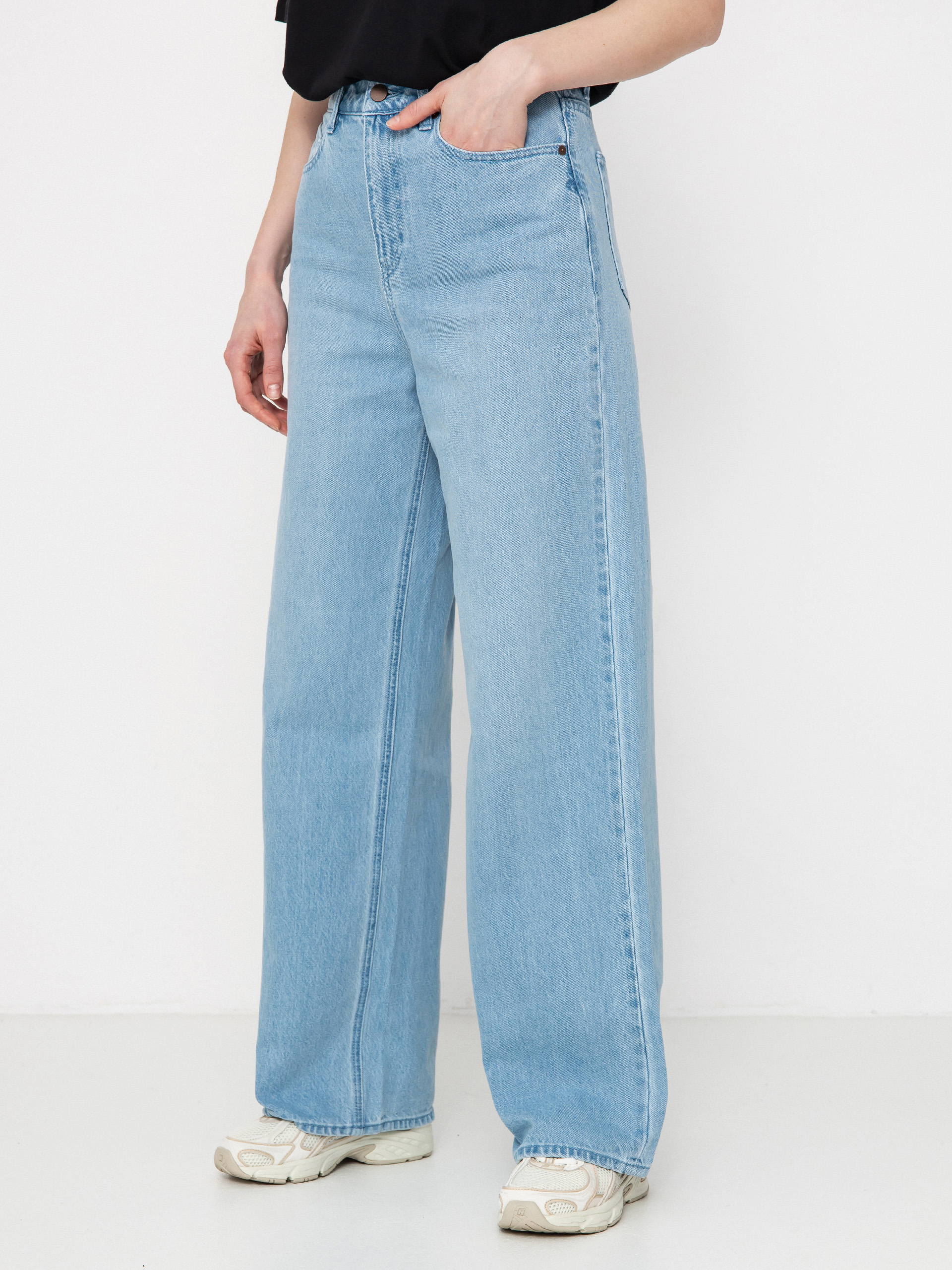 Nohavice Volcom Stoned Bf Hirise Wmn (blue bird)